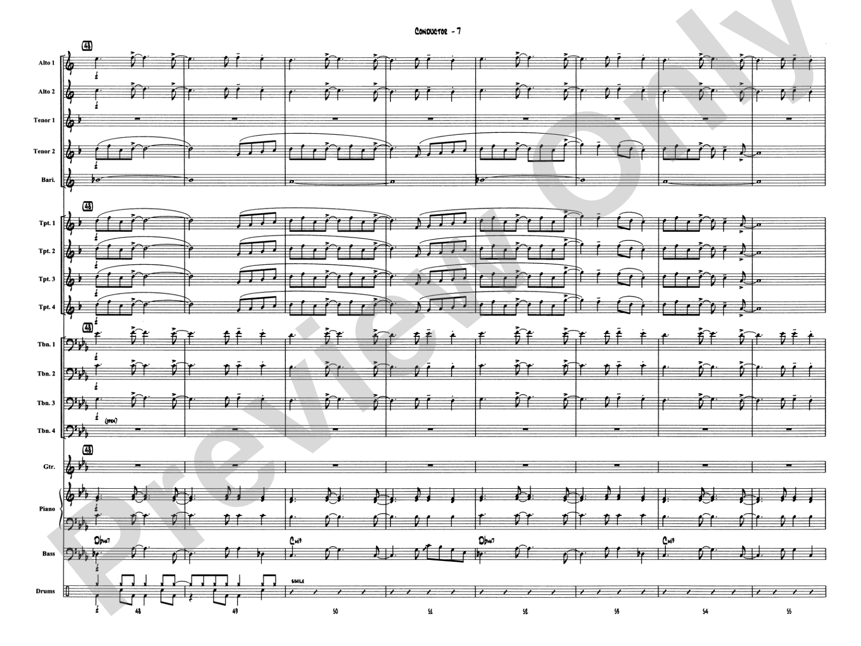 Narnian Dance: Jazz Ensemble Conductor Score & Parts