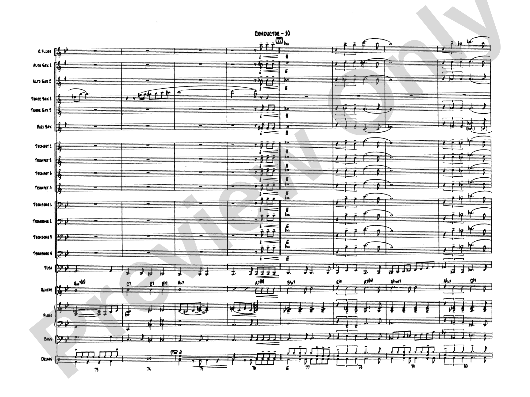 Channel One Suite: Jazz Ensemble Conductor Score & Parts