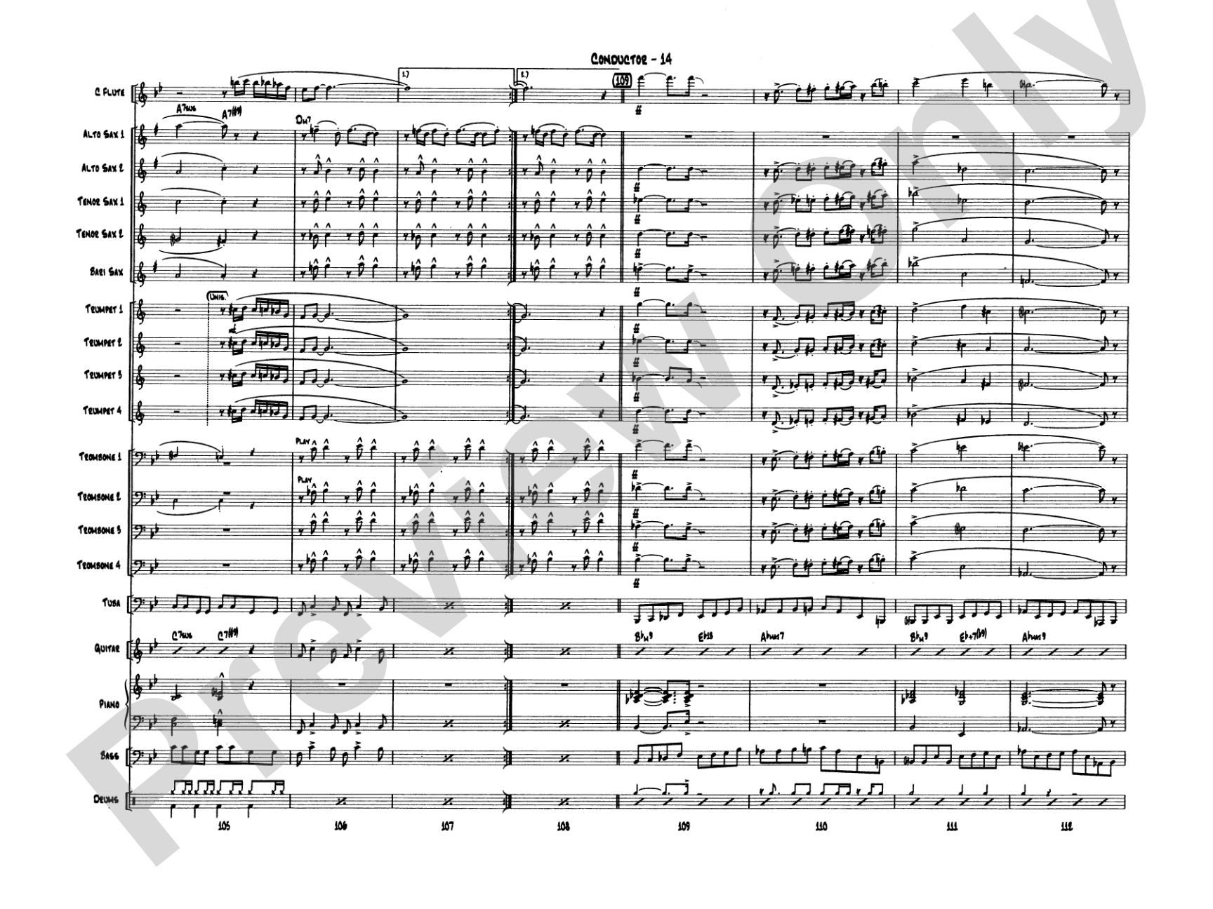 Channel One Suite: Jazz Ensemble Conductor Score & Parts