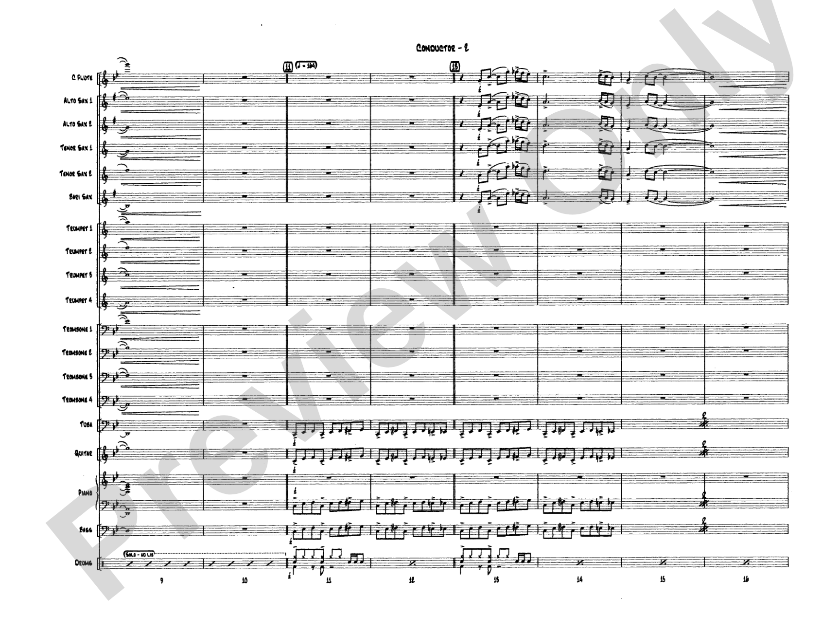 Channel One Suite: Jazz Ensemble Conductor Score & Parts