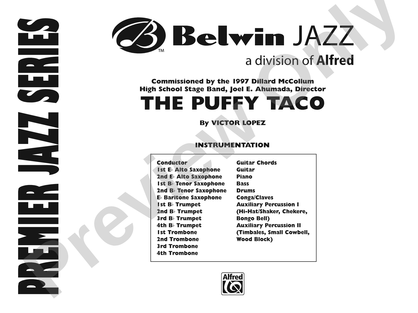 Puffy Taco: Jazz Ensemble Conductor Score & Parts