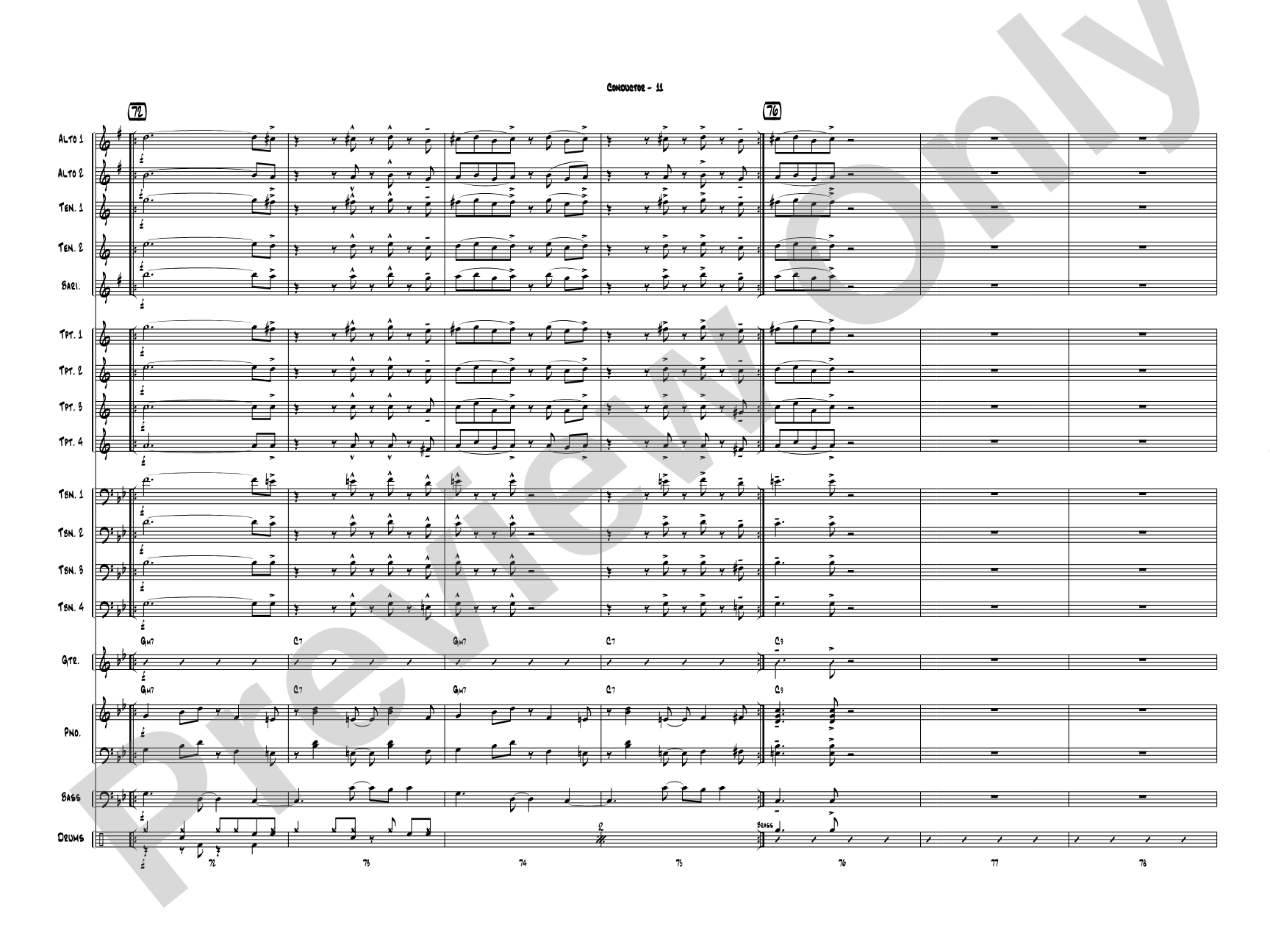 Puffy Taco: Jazz Ensemble Conductor Score & Parts