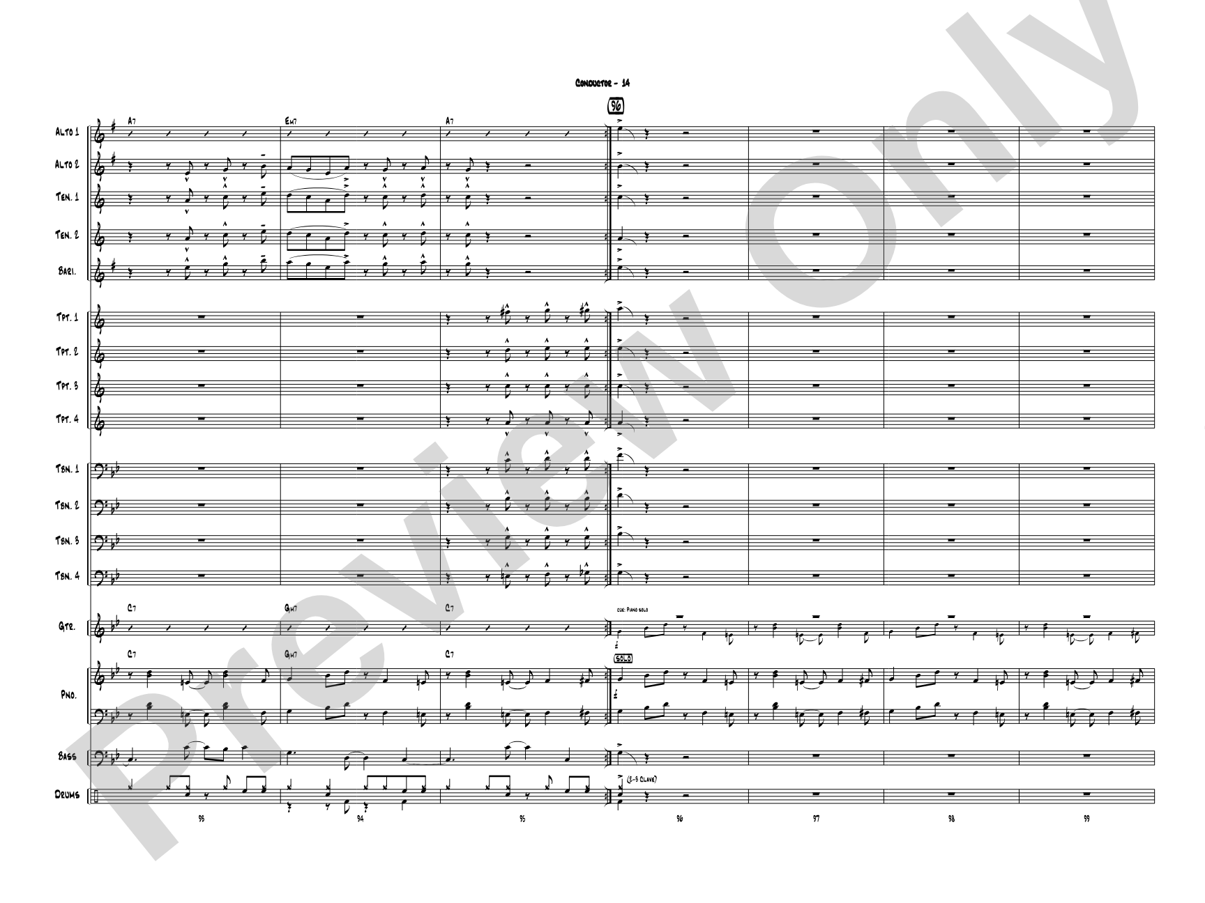 Puffy Taco: Jazz Ensemble Conductor Score & Parts