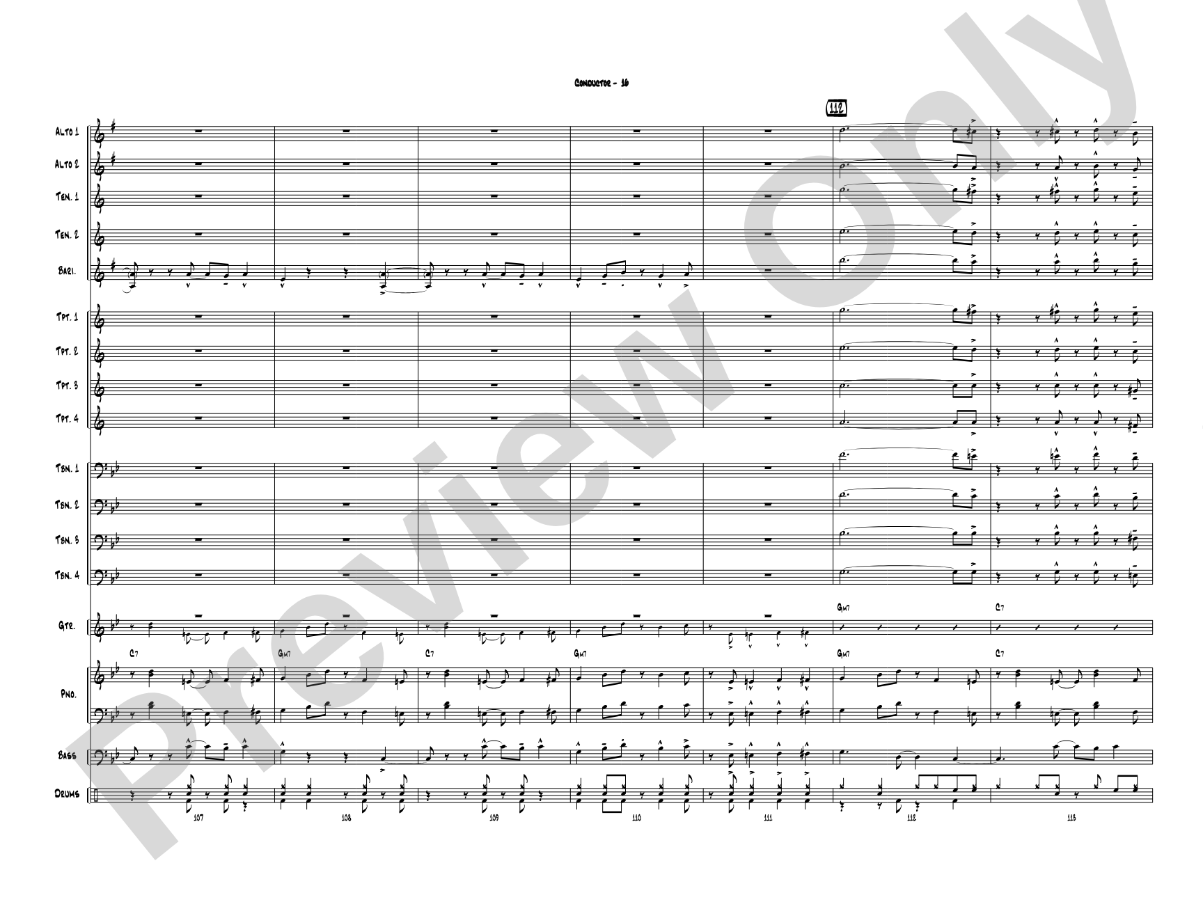 Puffy Taco: Jazz Ensemble Conductor Score & Parts
