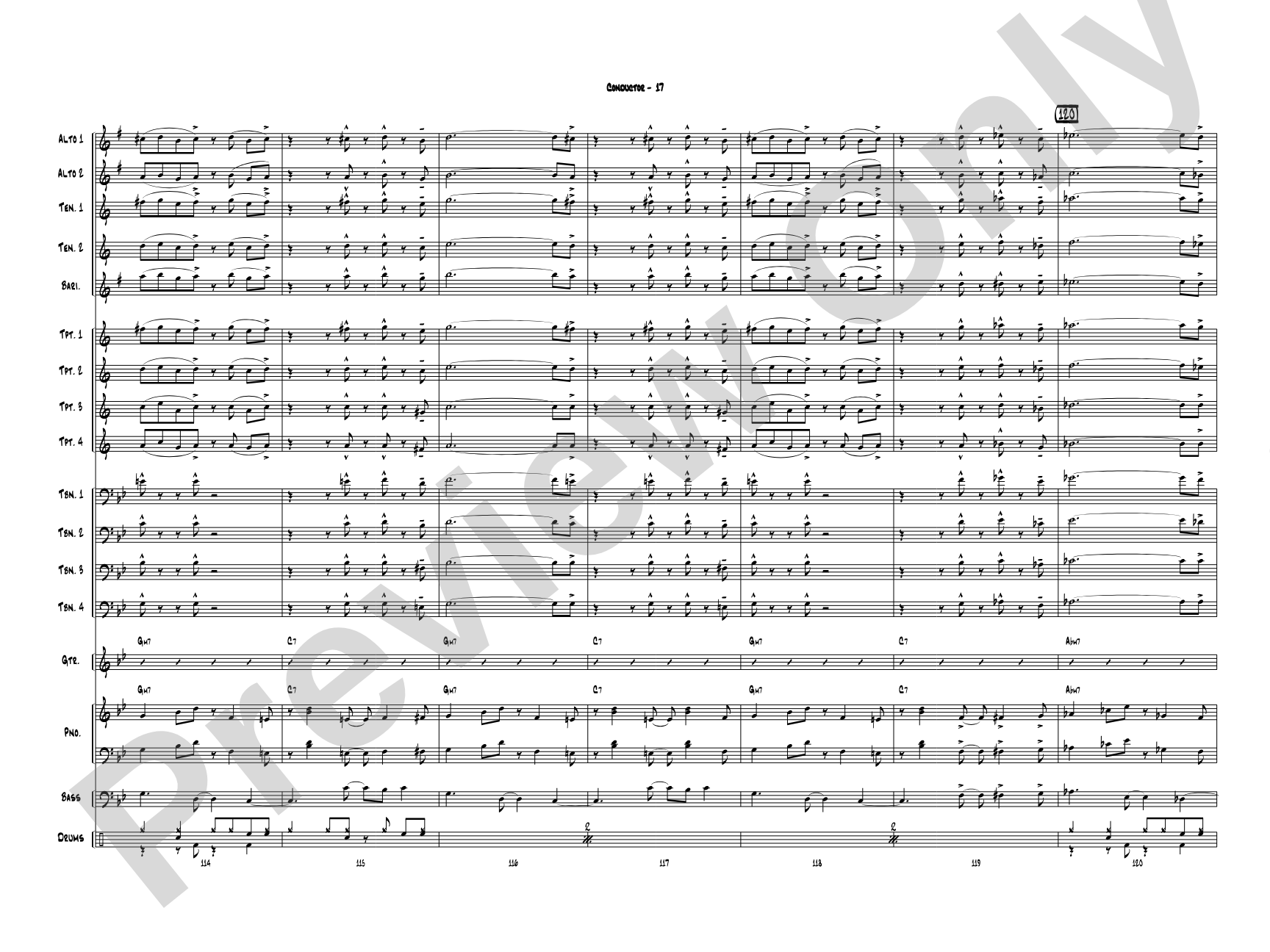 Puffy Taco: Jazz Ensemble Conductor Score & Parts
