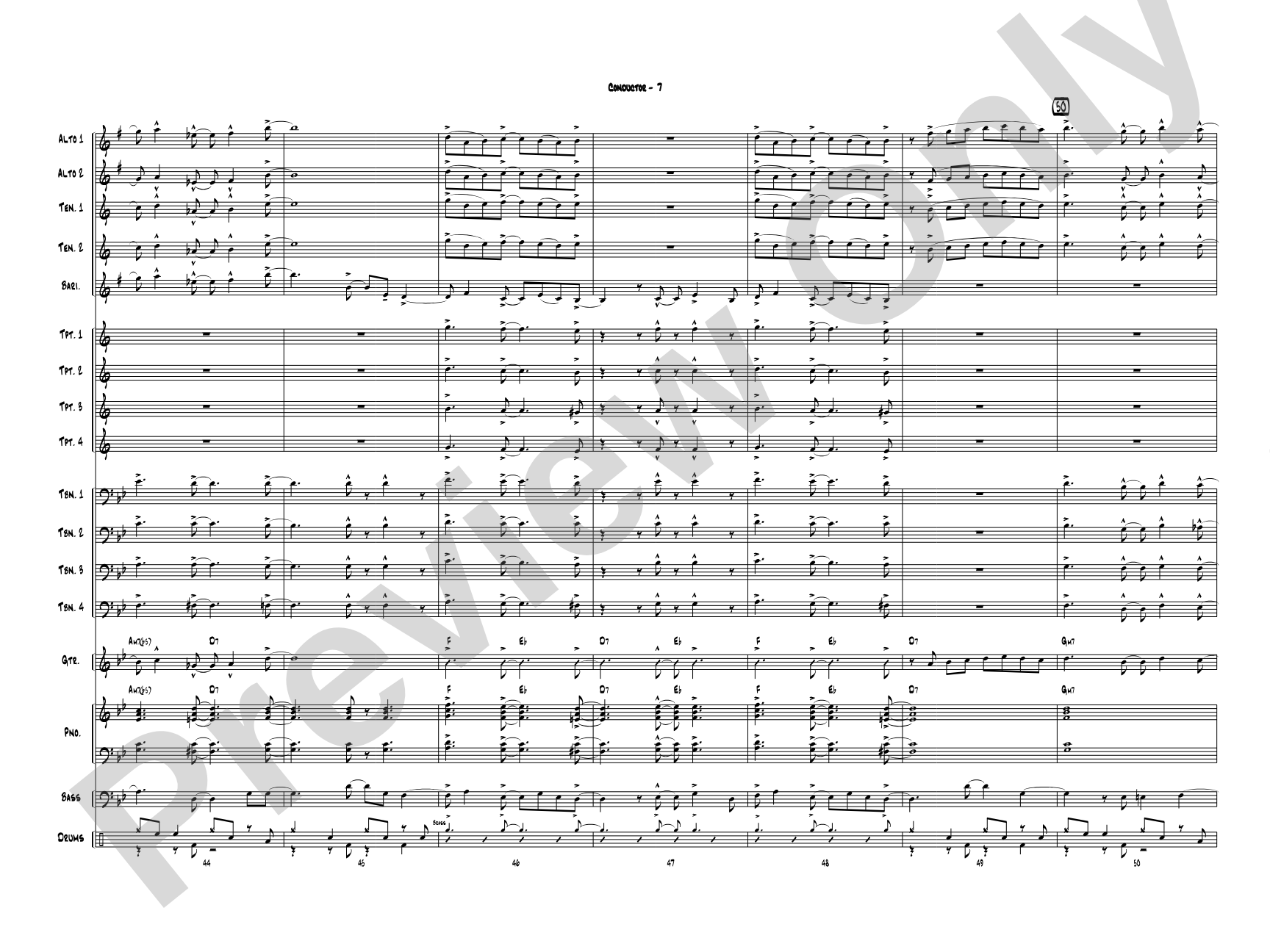 Puffy Taco: Jazz Ensemble Conductor Score & Parts