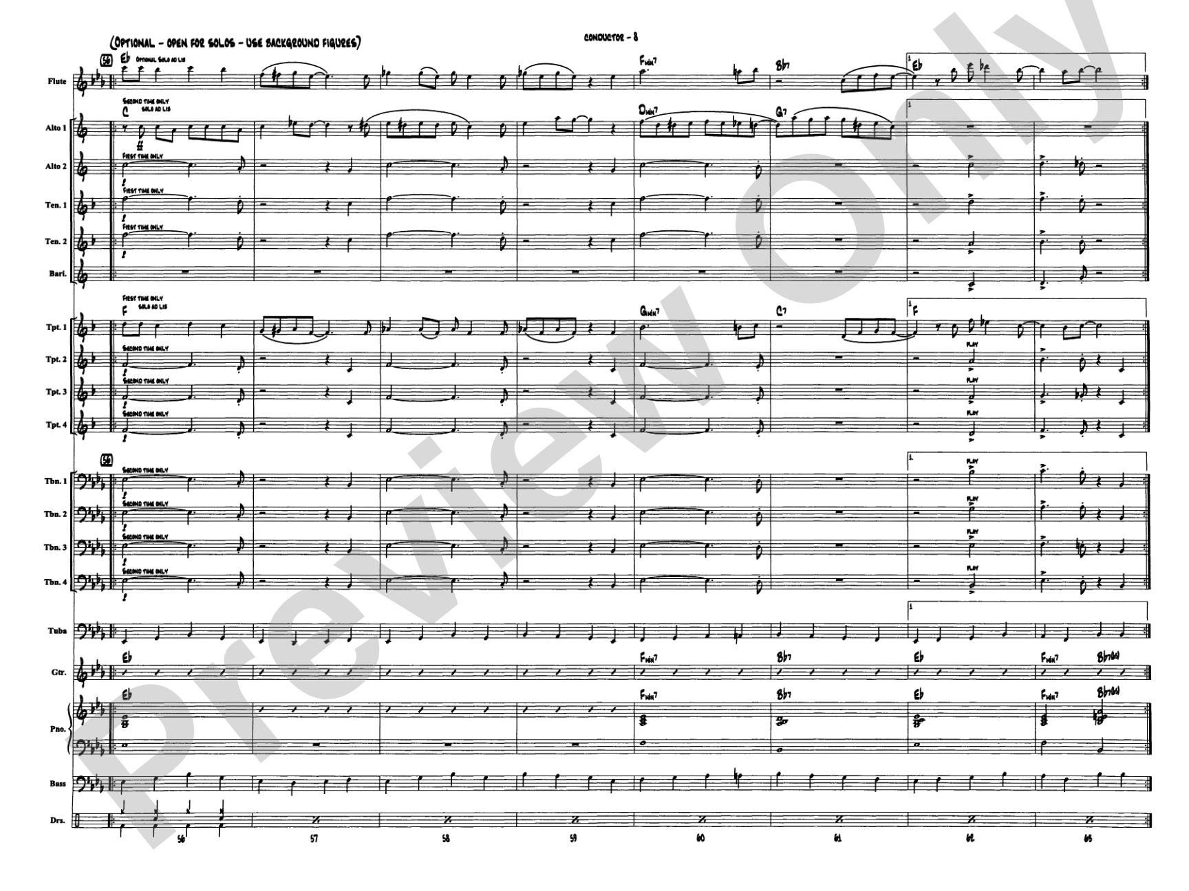 Jumpin' at the Woodside: Jazz Ensemble Conductor Score & Parts