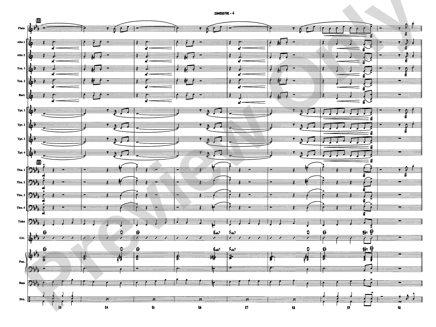 Jumpin' at the Woodside: Jazz Ensemble Conductor Score & Parts