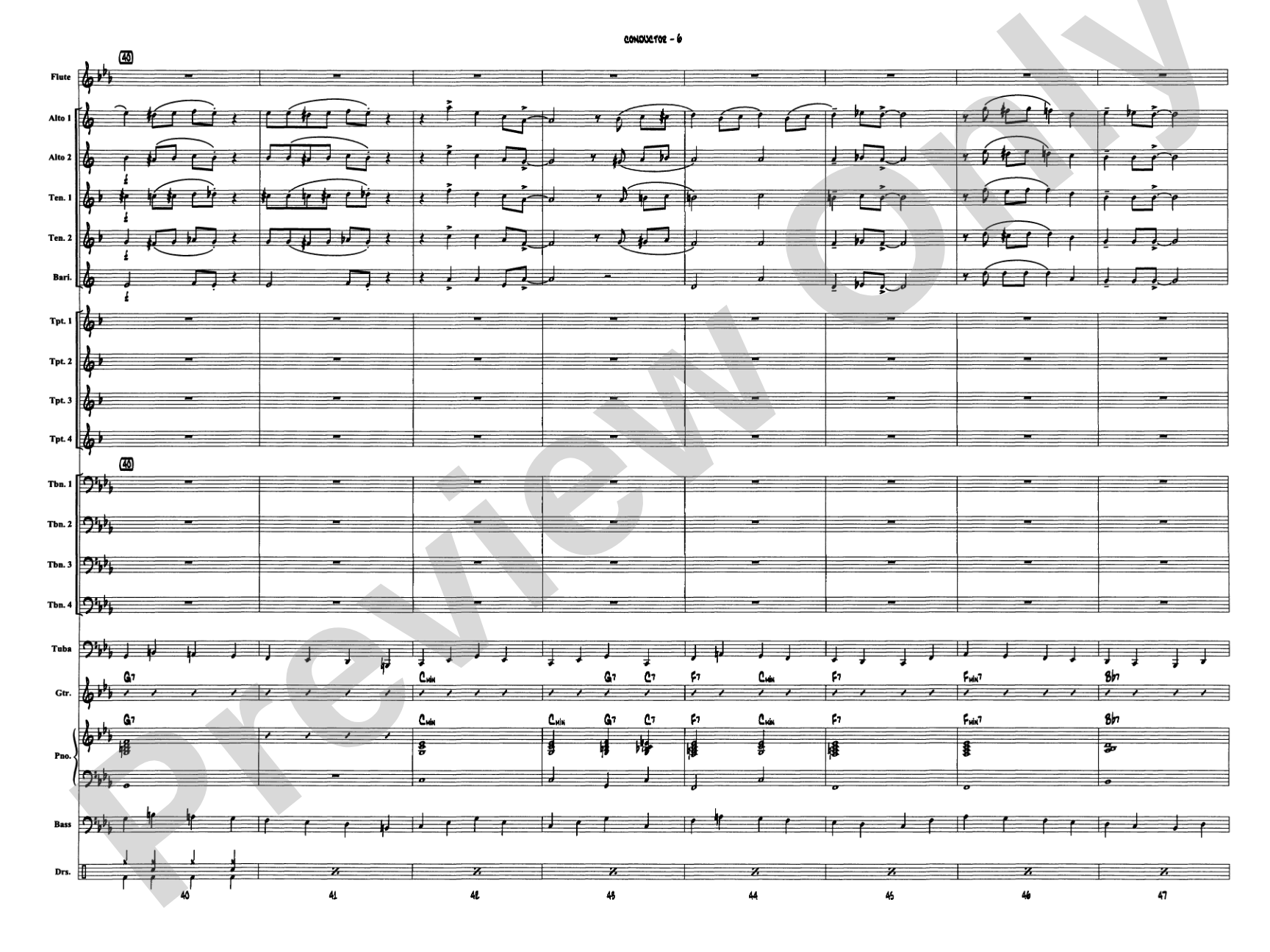 Jumpin' at the Woodside: Jazz Ensemble Conductor Score & Parts
