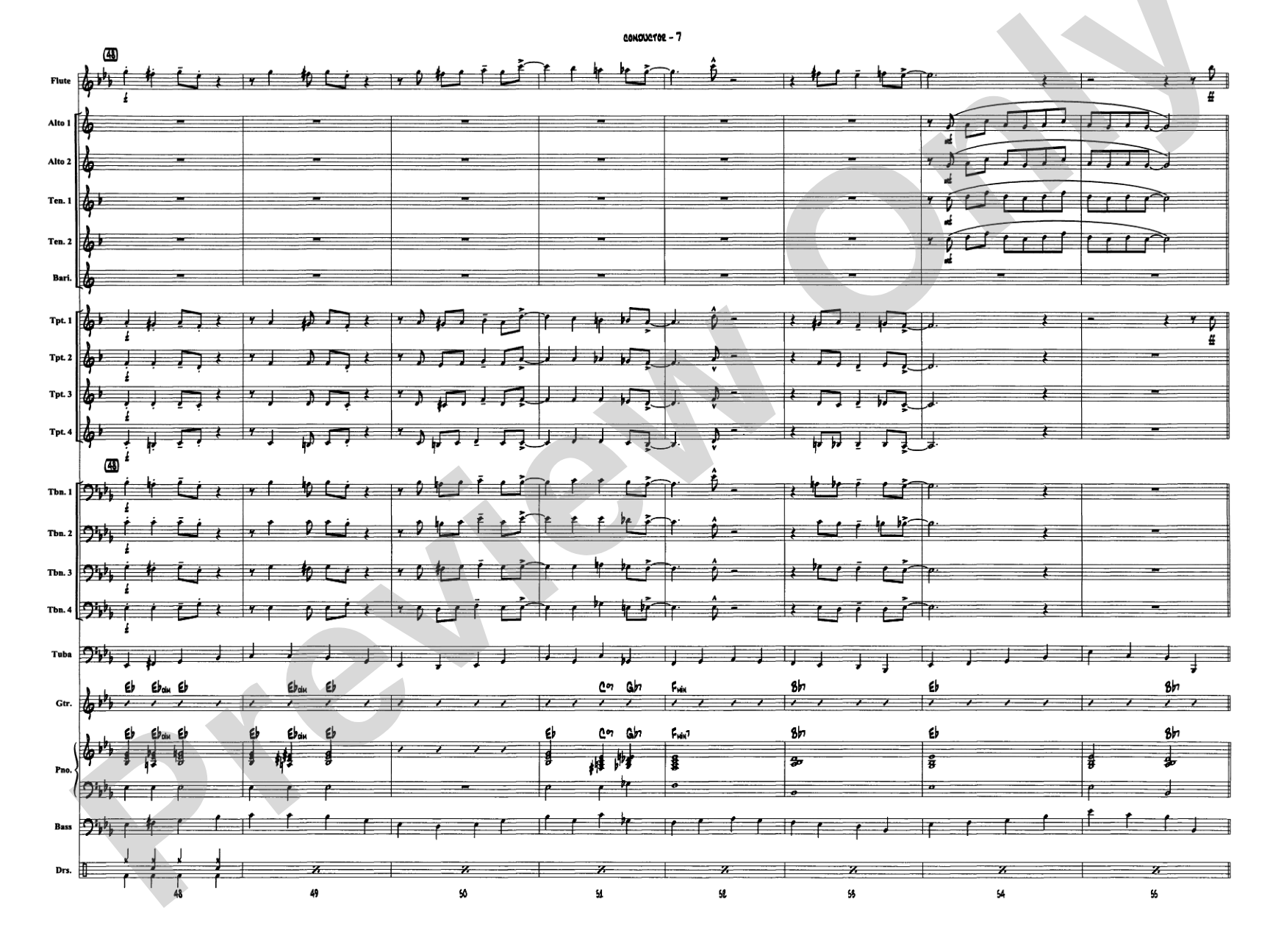 Jumpin' at the Woodside: Jazz Ensemble Conductor Score & Parts