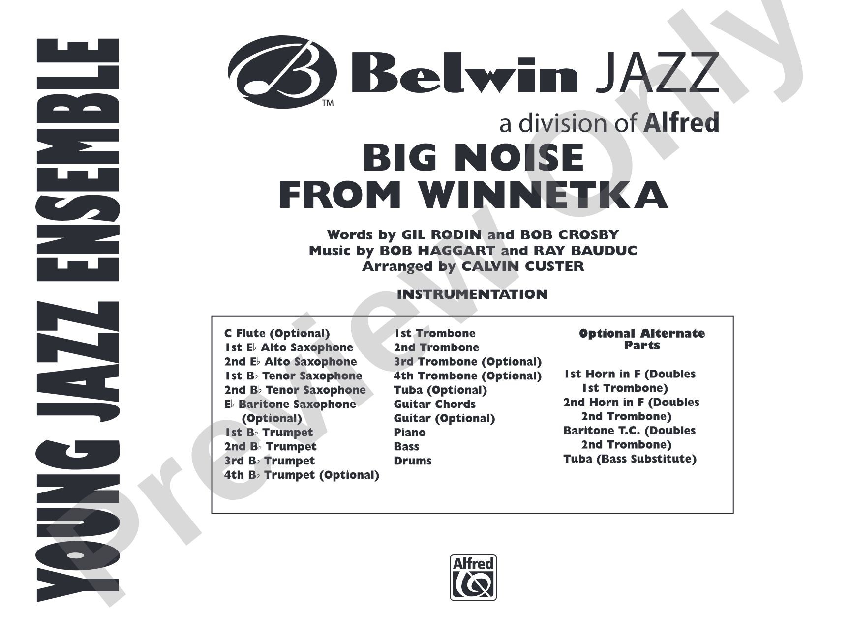 Big Noise from Winnetka: Jazz Ensemble Conductor Score & Parts