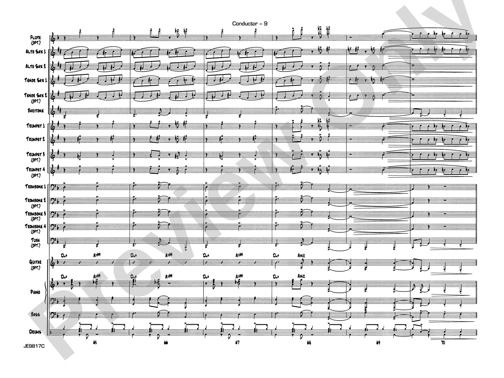 Big Noise from Winnetka: Jazz Ensemble Conductor Score & Parts