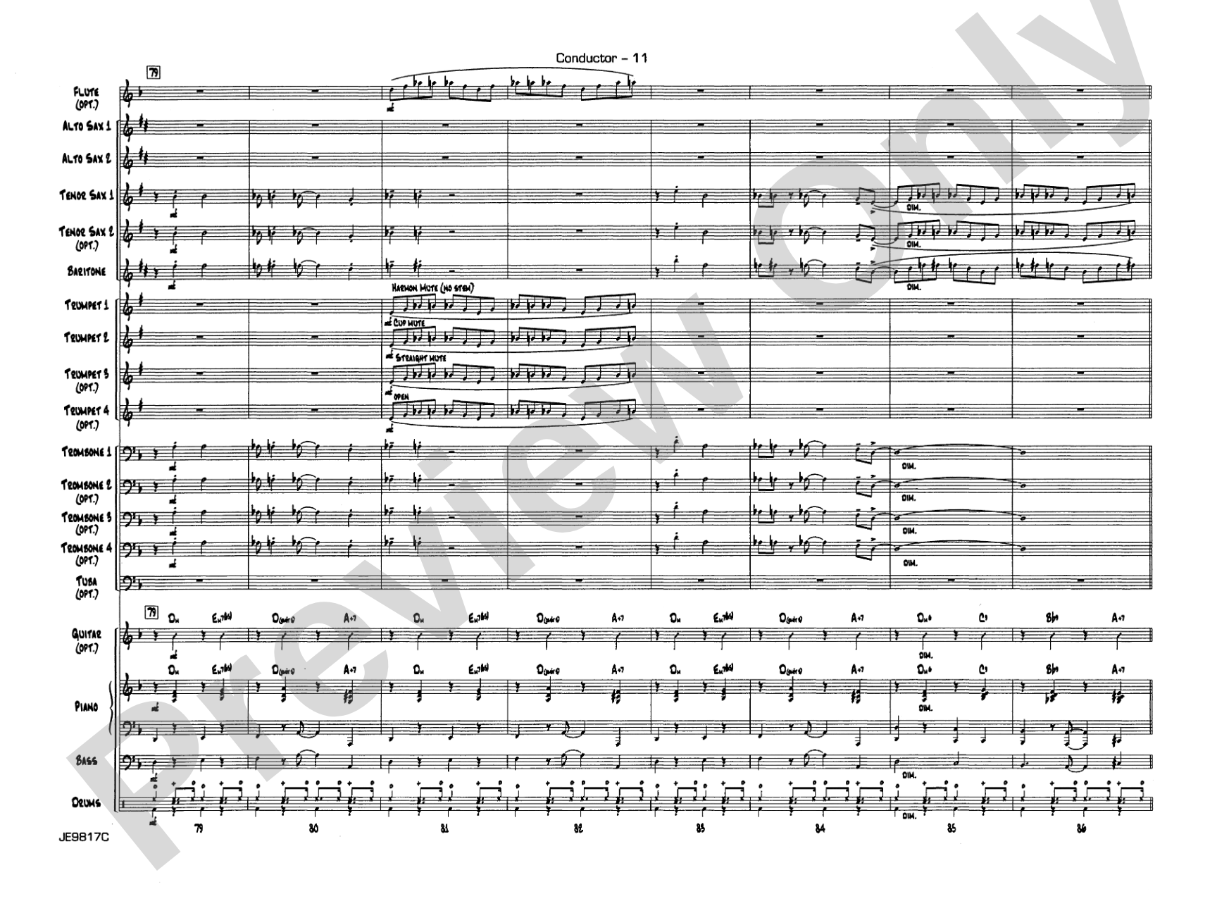 Big Noise from Winnetka: Jazz Ensemble Conductor Score & Parts