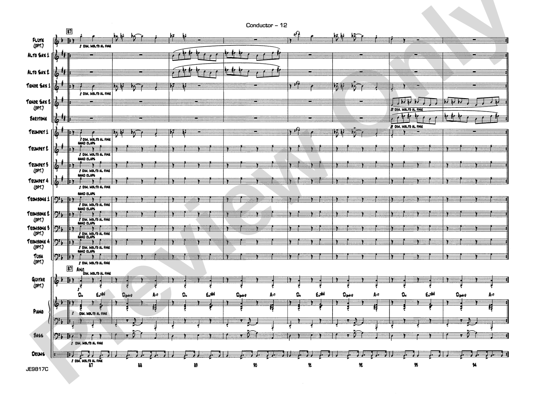 Big Noise from Winnetka: Jazz Ensemble Conductor Score & Parts