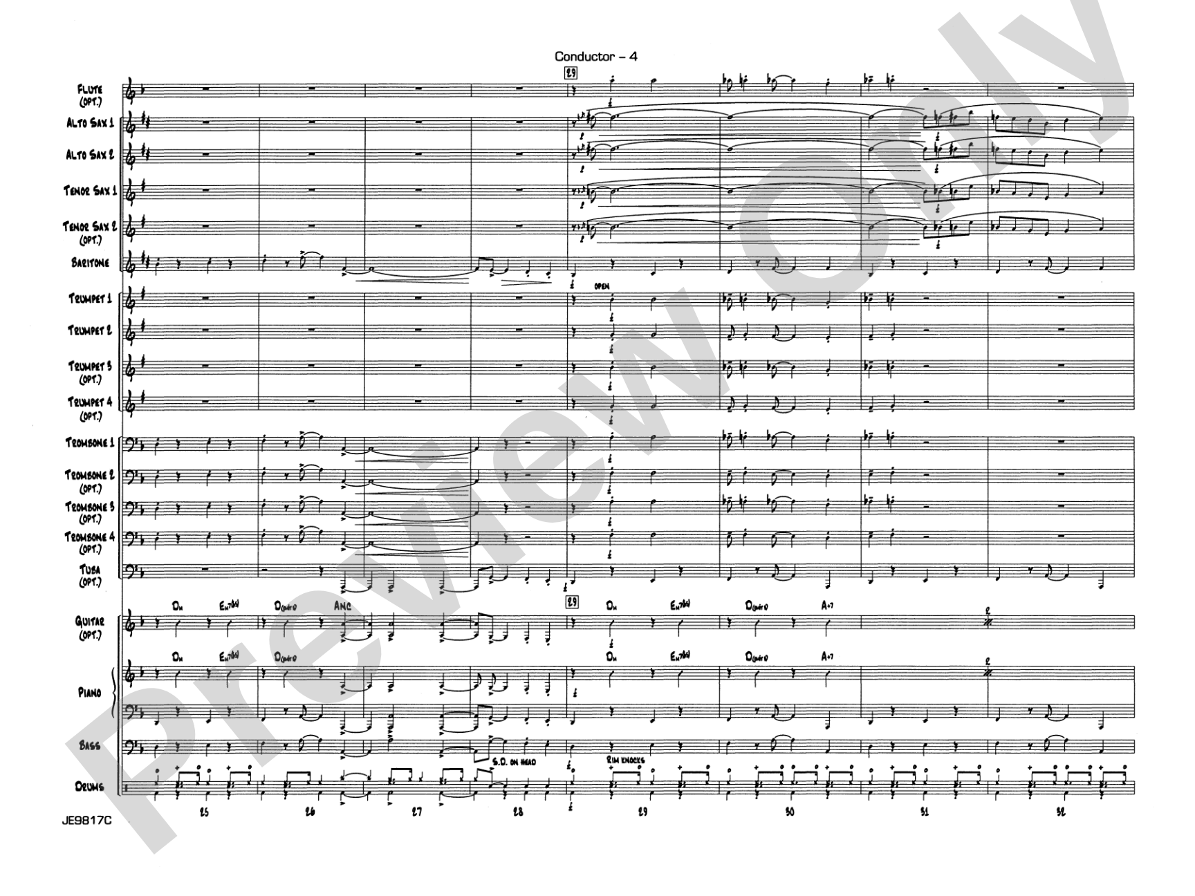 Big Noise from Winnetka: Jazz Ensemble Conductor Score & Parts