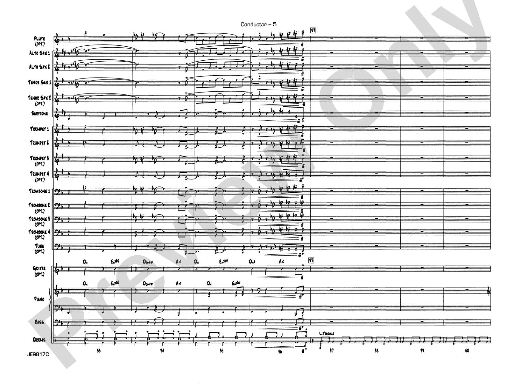 Big Noise from Winnetka: Jazz Ensemble Conductor Score & Parts