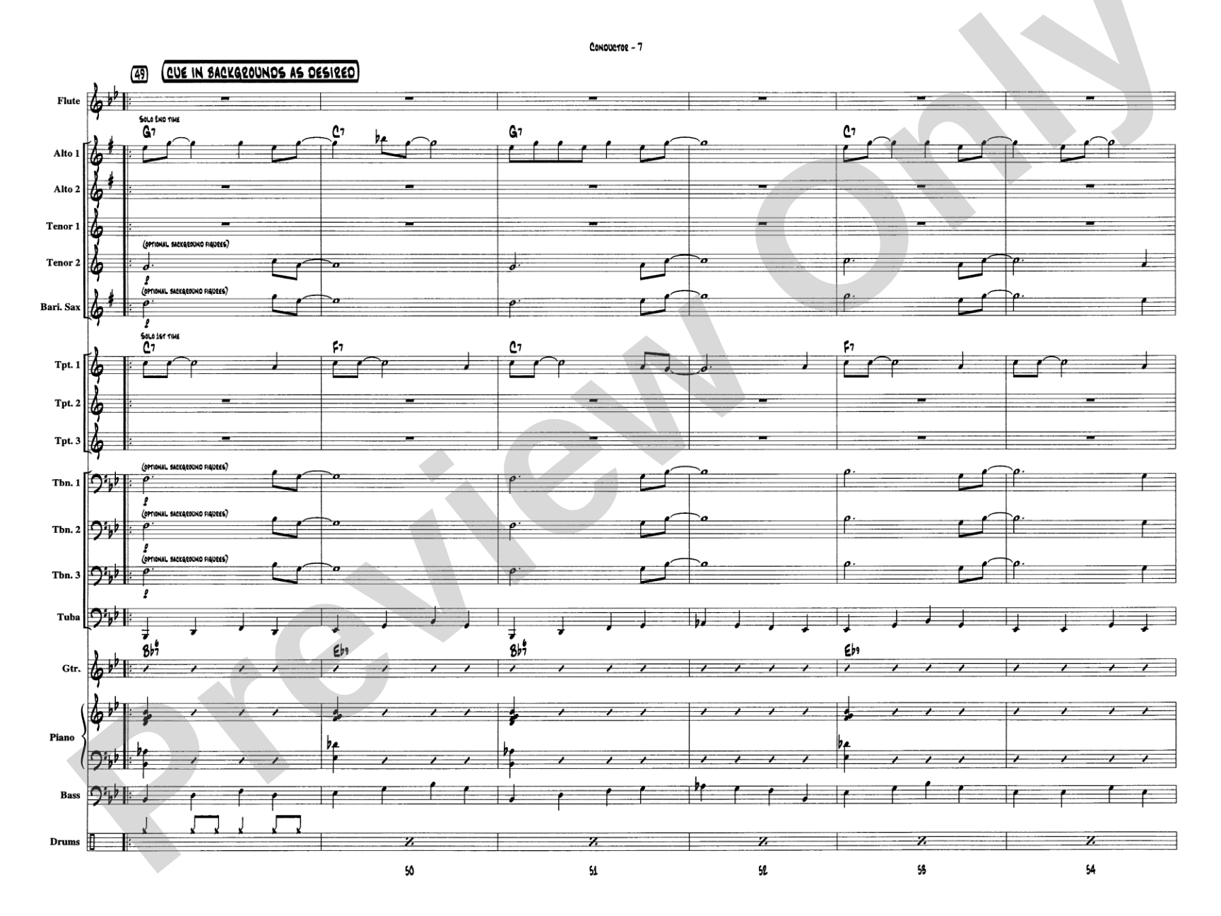 Ben's Blues: Jazz Ensemble Conductor Score & Parts