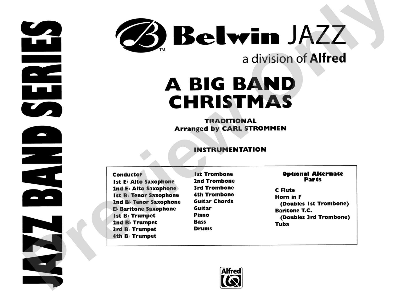 A Big Band Christmas: Jazz Ensemble Conductor Score & Parts