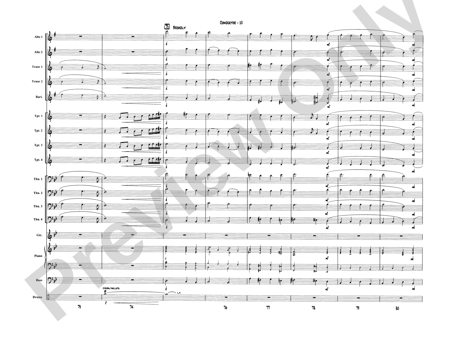 A Big Band Christmas: Jazz Ensemble Conductor Score & Parts