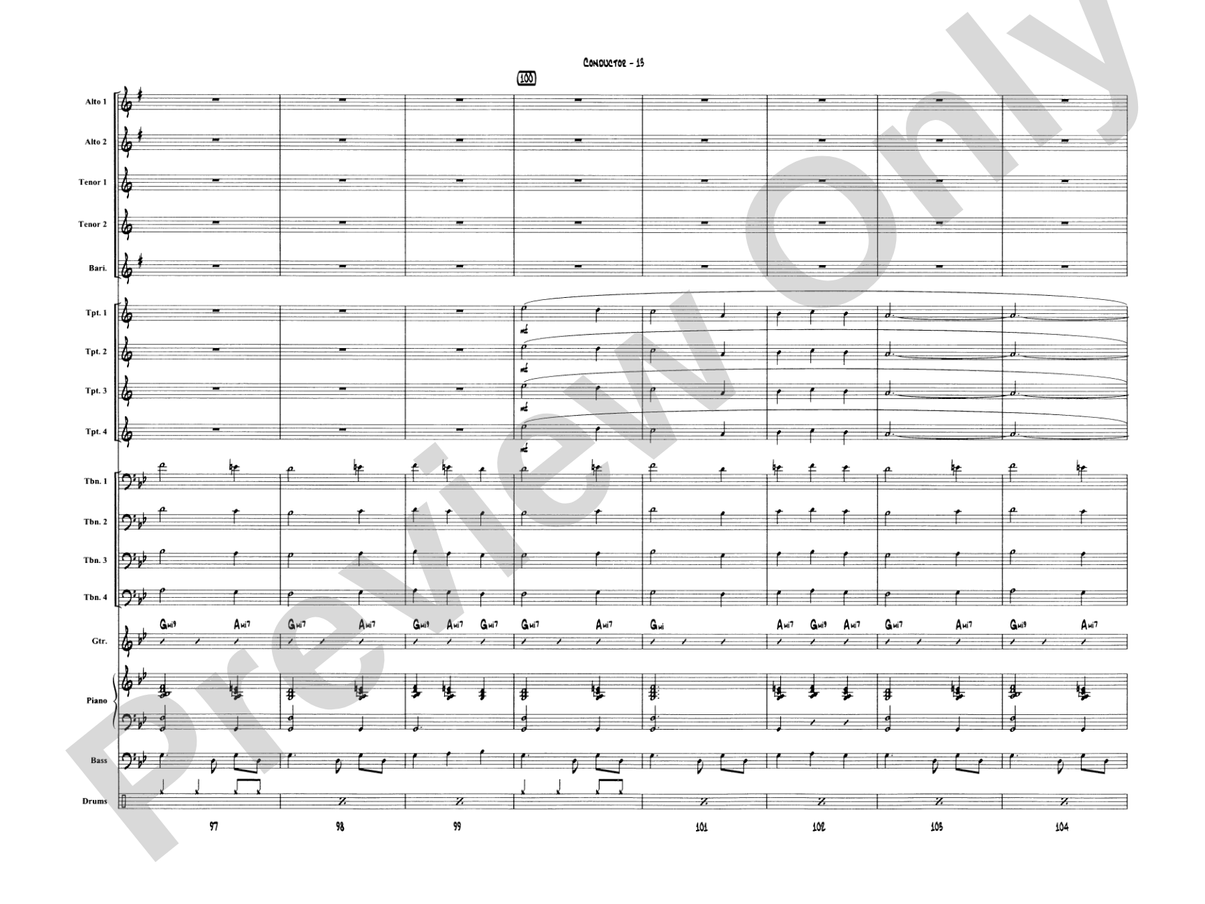 A Big Band Christmas: Jazz Ensemble Conductor Score & Parts