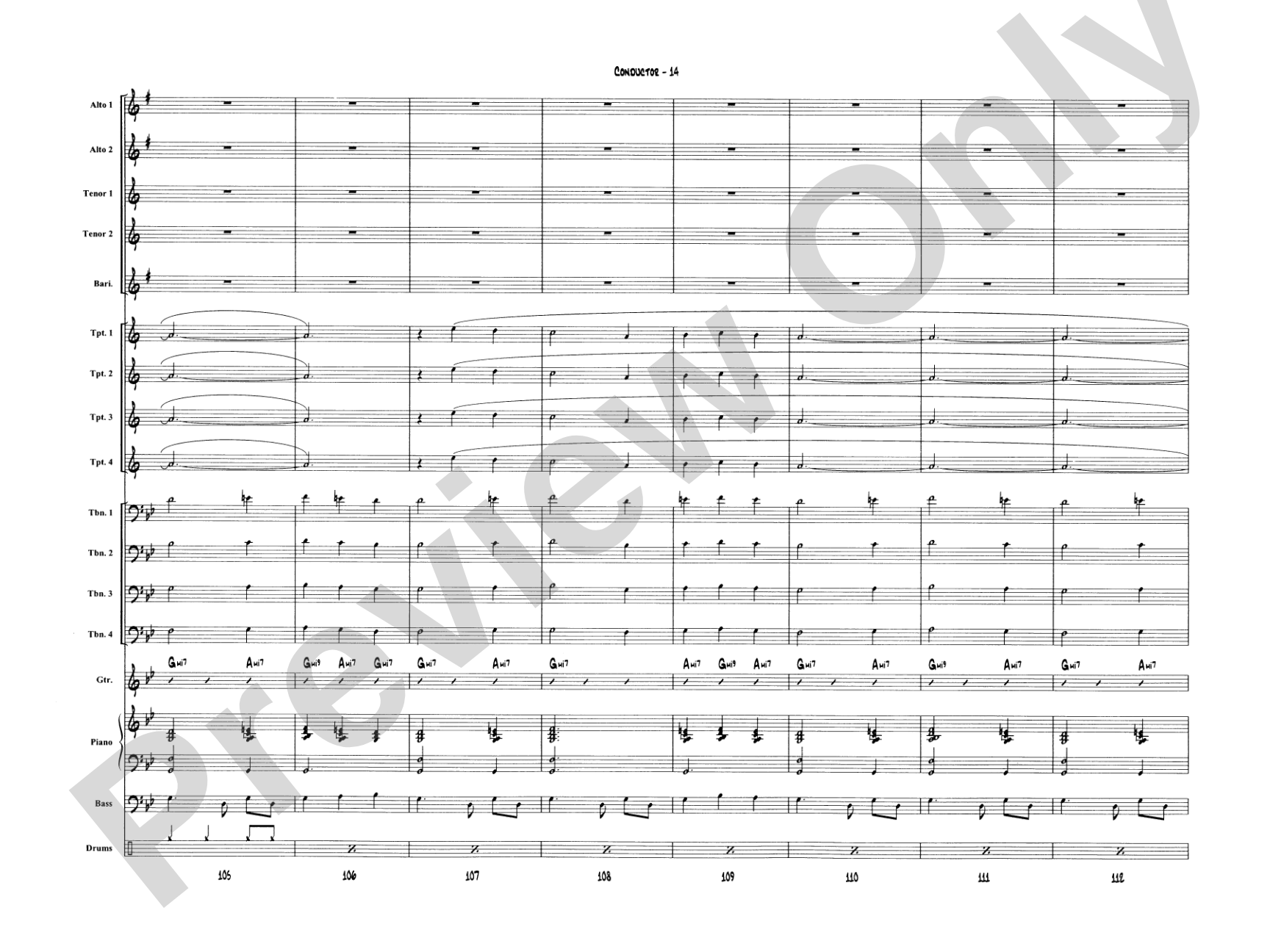 A Big Band Christmas: Jazz Ensemble Conductor Score & Parts