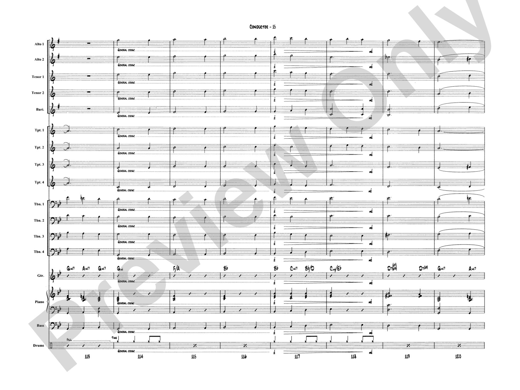 A Big Band Christmas: Jazz Ensemble Conductor Score & Parts