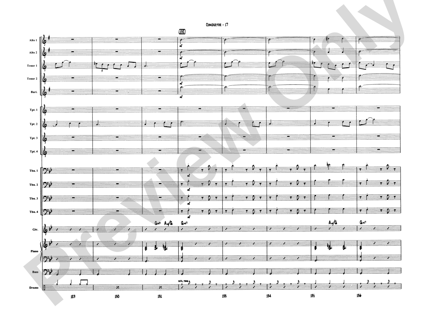 A Big Band Christmas: Jazz Ensemble Conductor Score & Parts