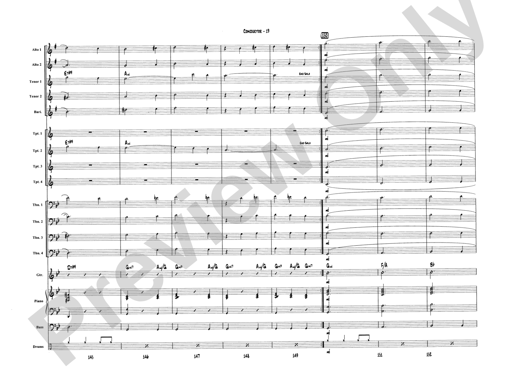 A Big Band Christmas: Jazz Ensemble Conductor Score & Parts