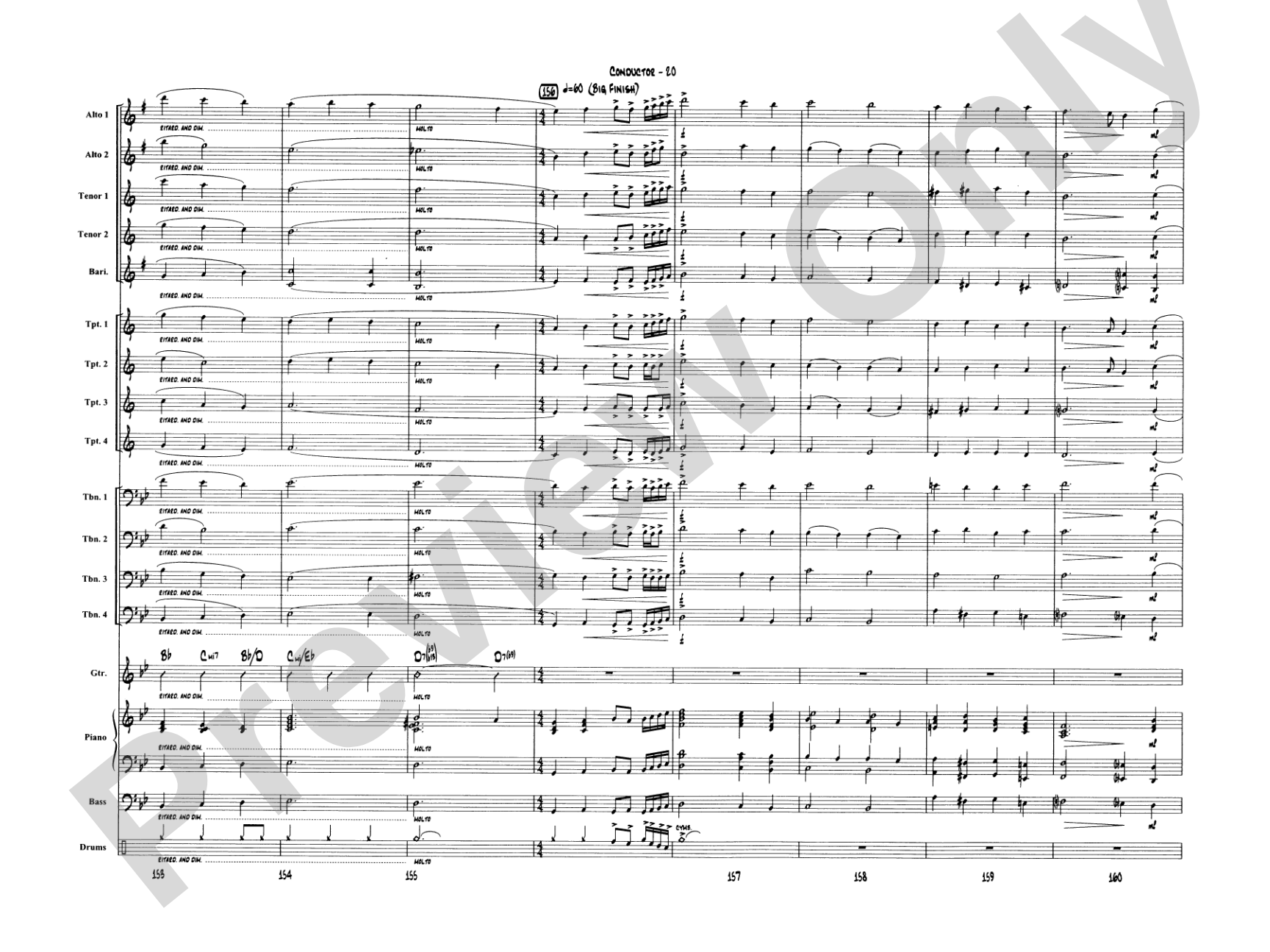 A Big Band Christmas: Jazz Ensemble Conductor Score & Parts