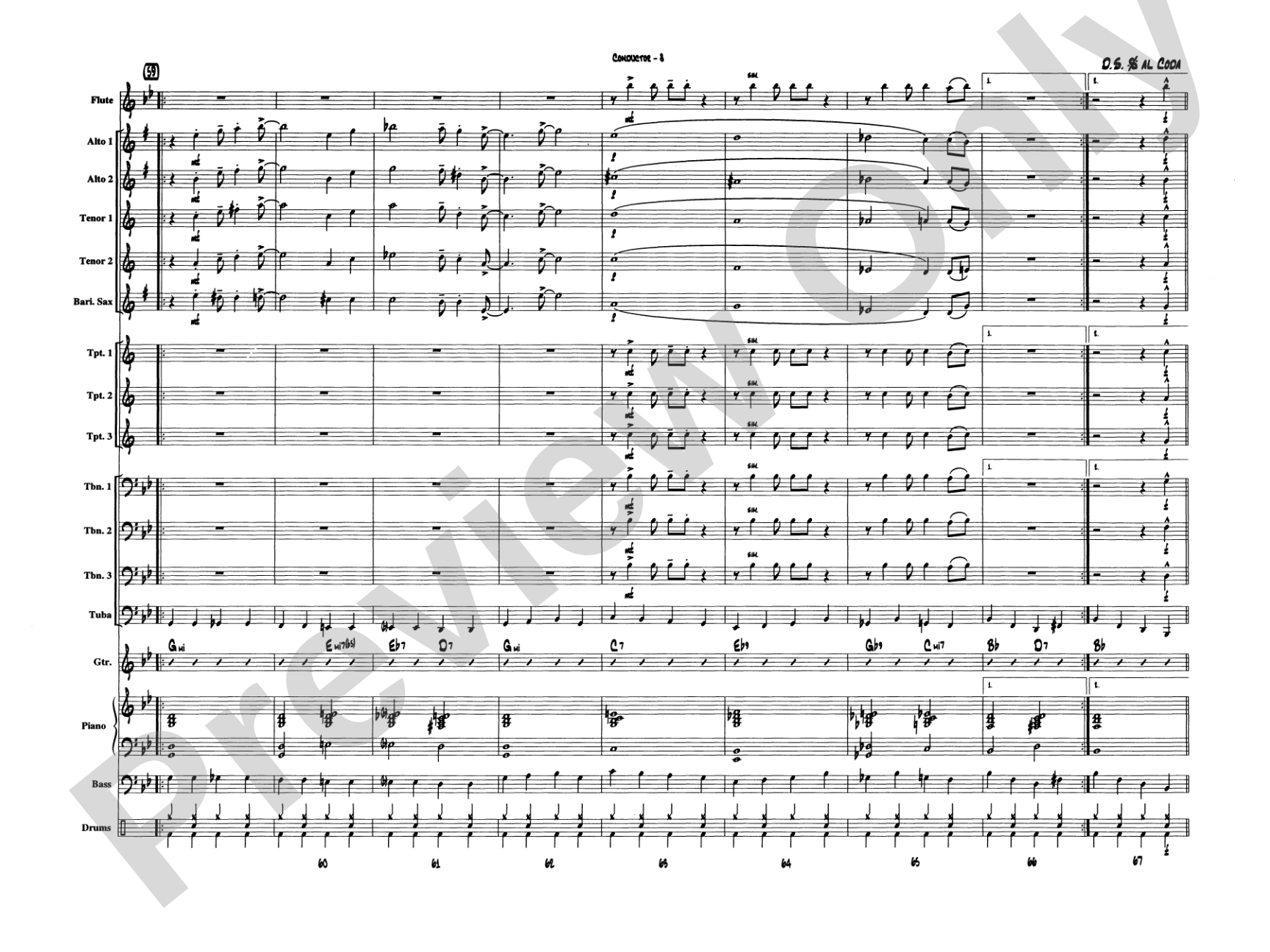 It Don't Mean a Thing (If It Ain't Got That Swing): Jazz Ensemble Conductor Score & Parts