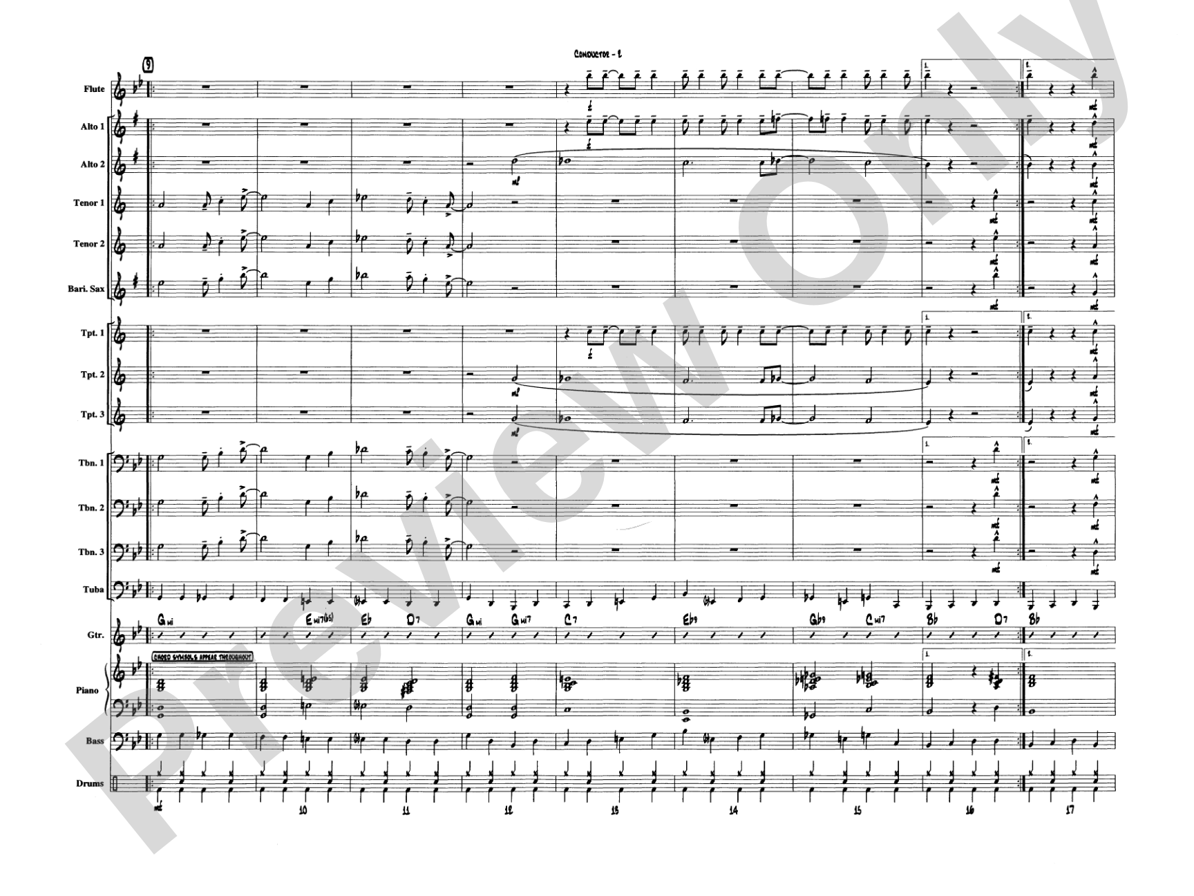 It Don't Mean a Thing (If It Ain't Got That Swing): Jazz Ensemble Conductor Score & Parts