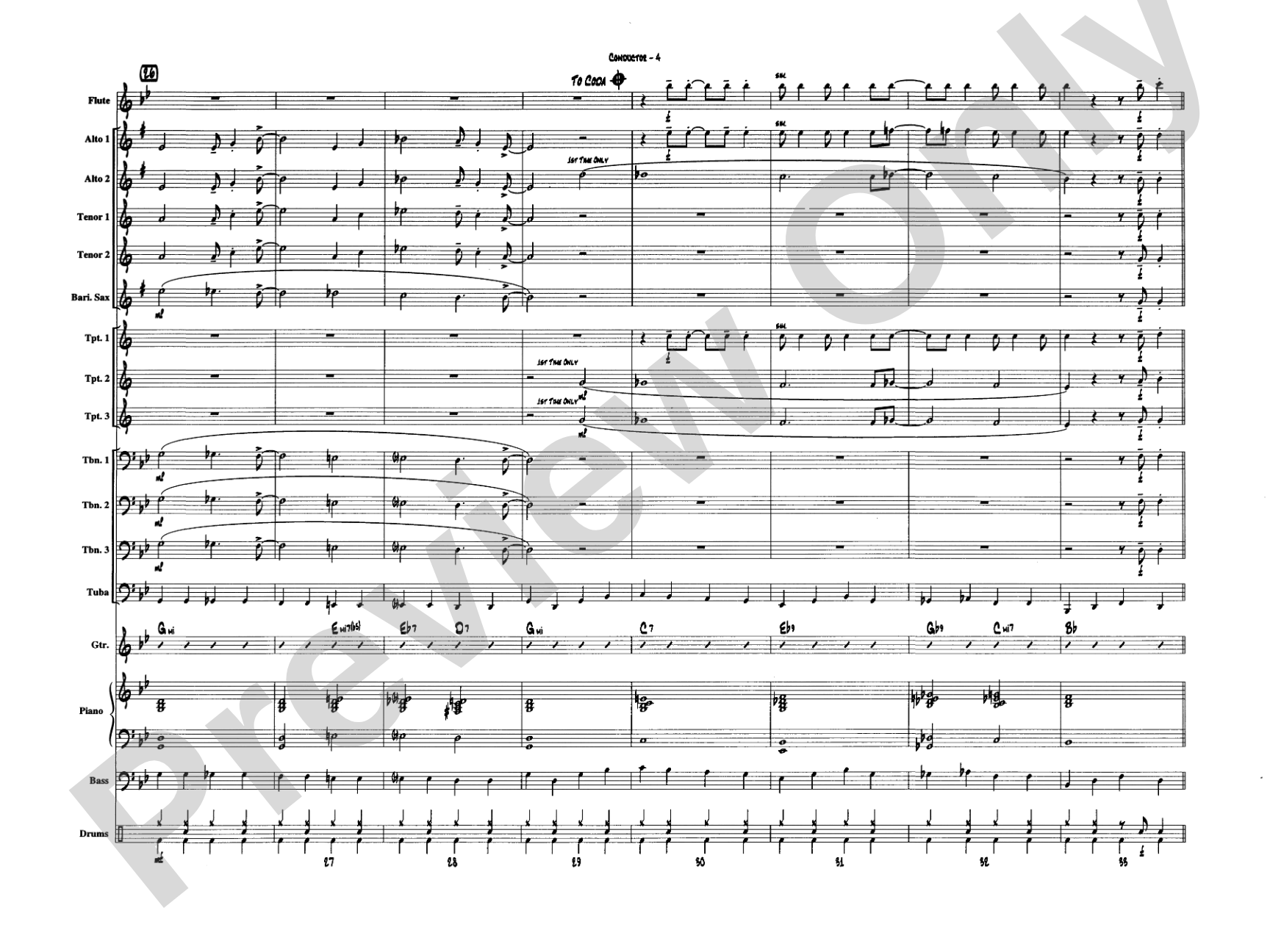 It Don't Mean a Thing (If It Ain't Got That Swing): Jazz Ensemble Conductor Score & Parts