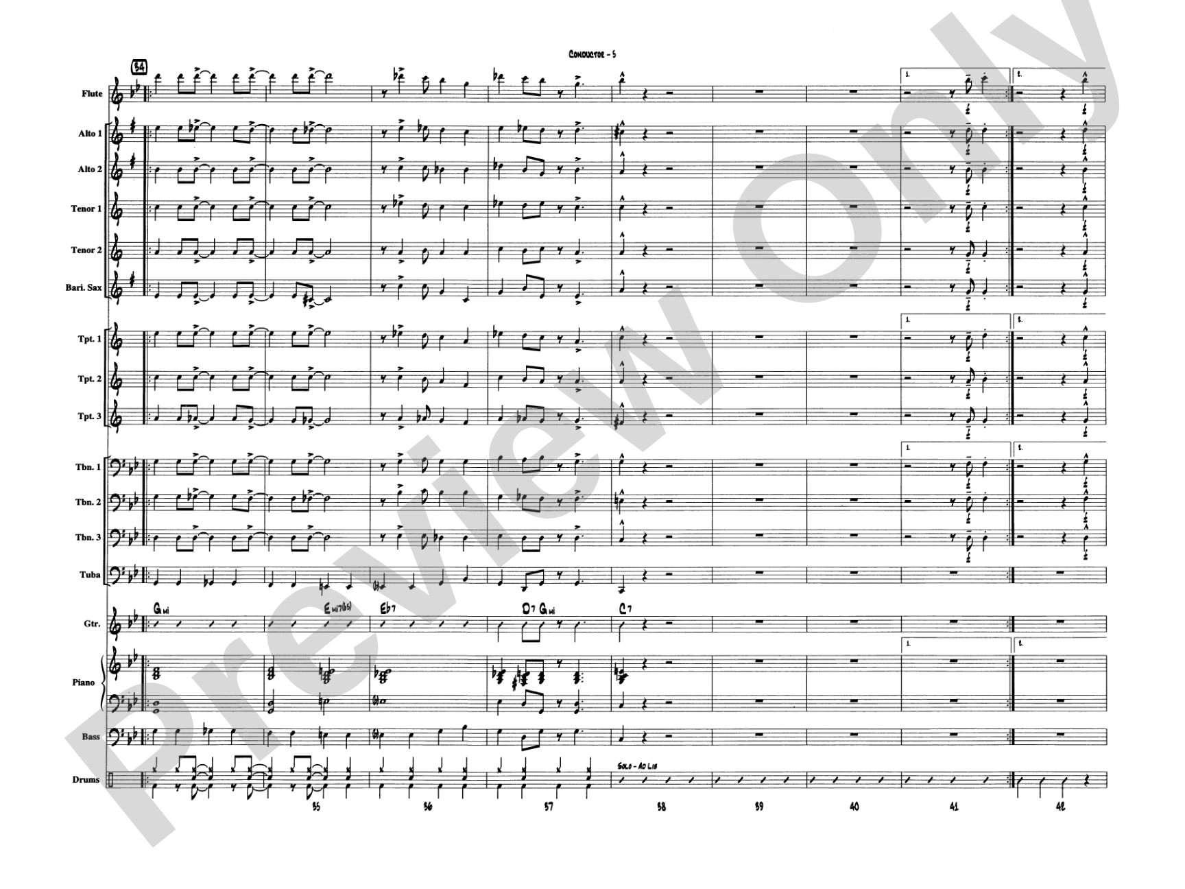 It Don't Mean a Thing (If It Ain't Got That Swing): Jazz Ensemble Conductor Score & Parts