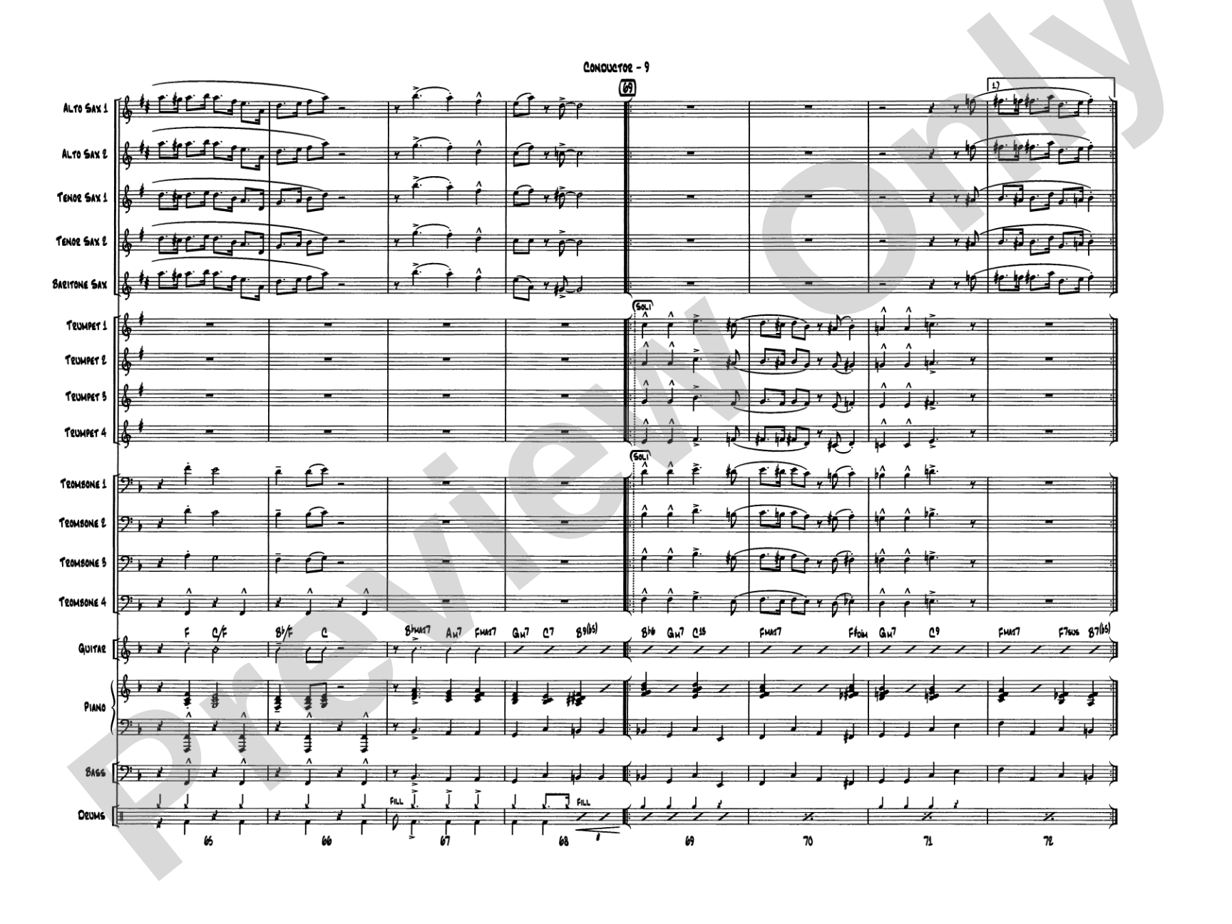 Have a Cool Yule: Jazz Ensemble Conductor Score & Parts