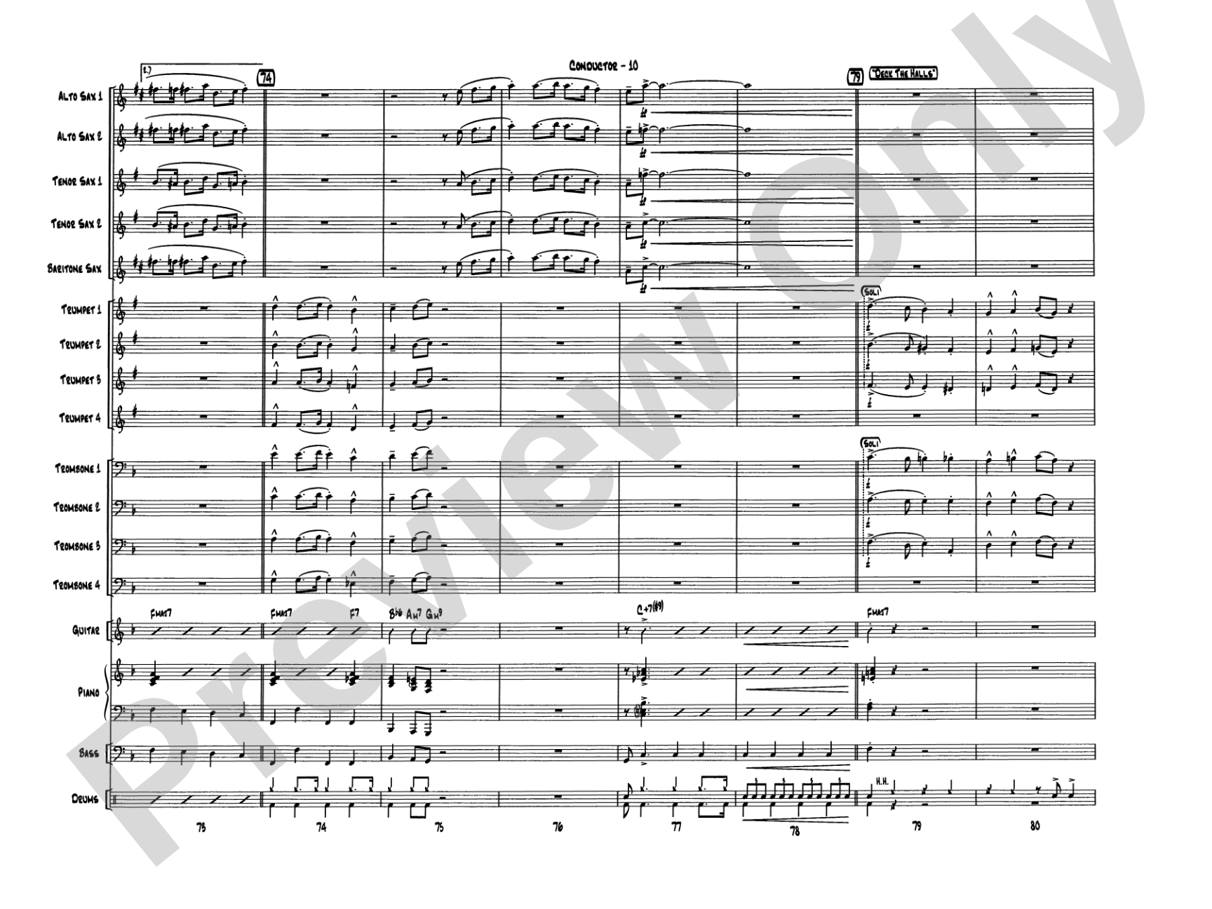 Have a Cool Yule: Jazz Ensemble Conductor Score & Parts