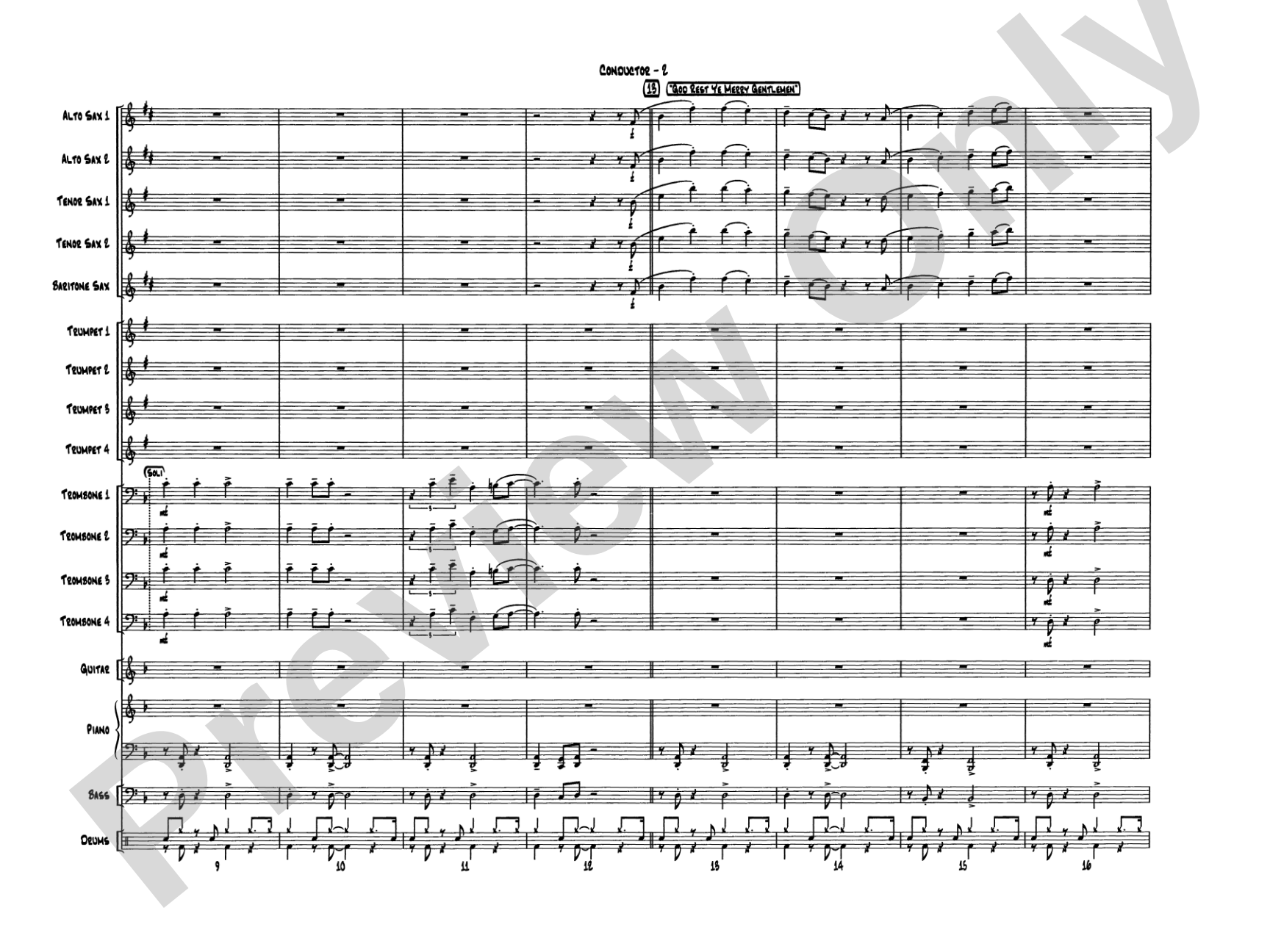 Have a Cool Yule: Jazz Ensemble Conductor Score & Parts
