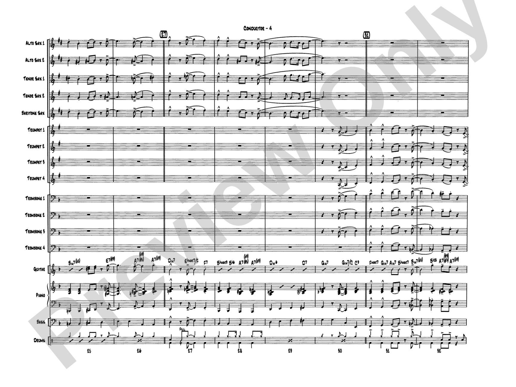 Have a Cool Yule: Jazz Ensemble Conductor Score & Parts