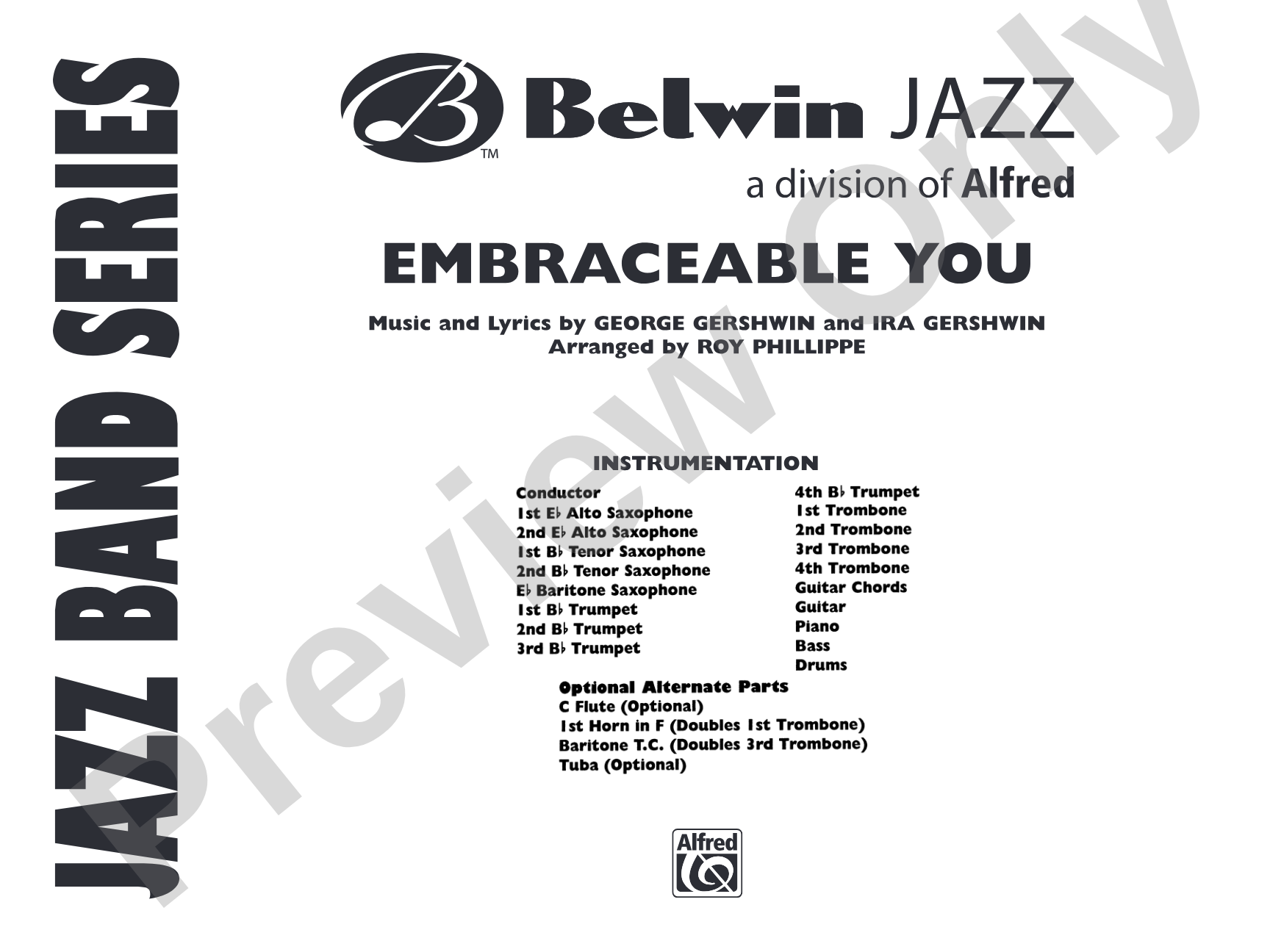 Embraceable You: Jazz Ensemble Conductor Score & Parts