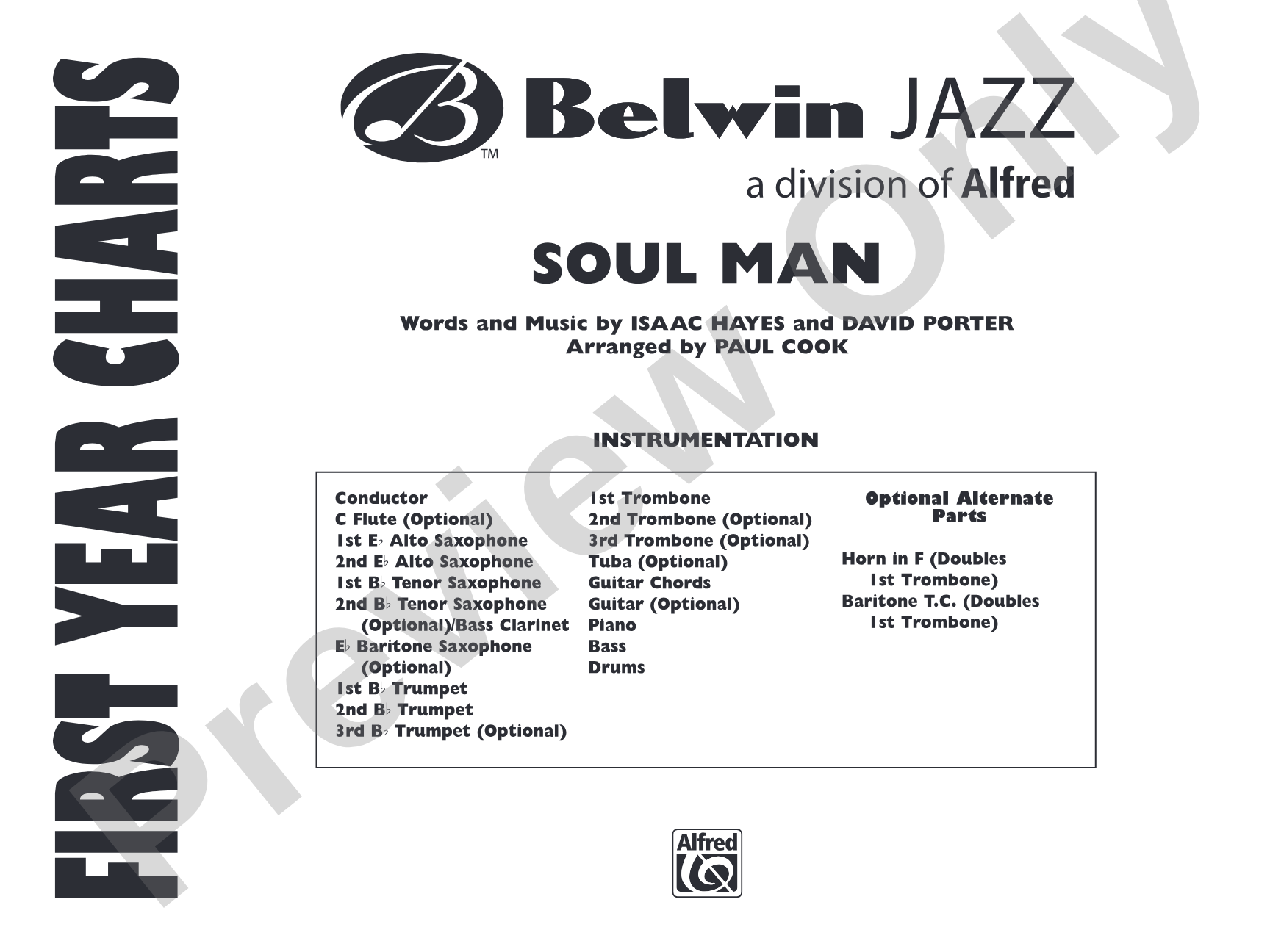 Soul Man: Jazz Ensemble Conductor Score & Parts