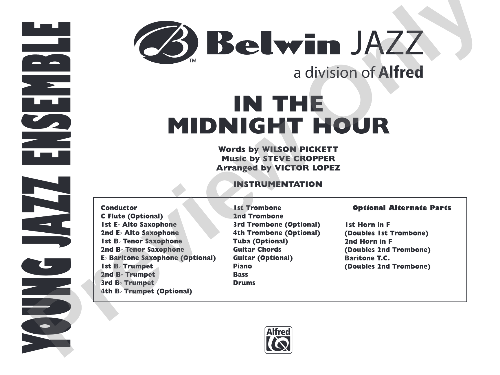 In the Midnight Hour: Jazz Ensemble Conductor Score & Parts