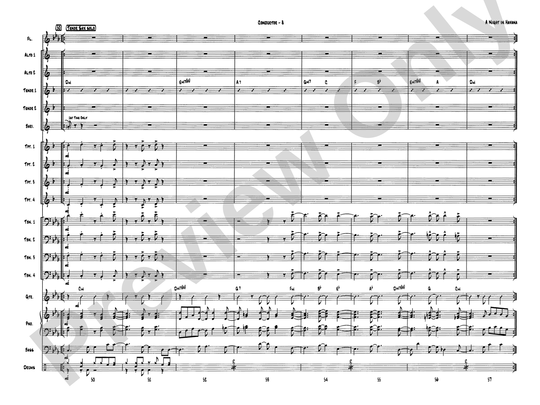 A Night in Havana: Score