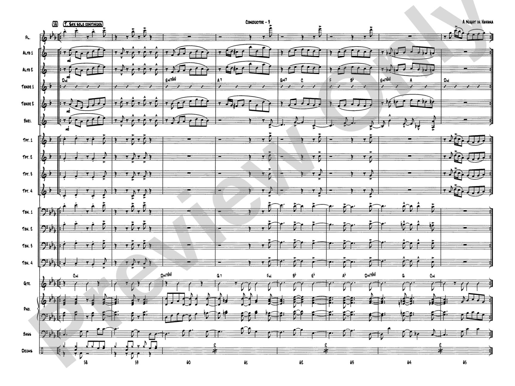 A Night in Havana: Score