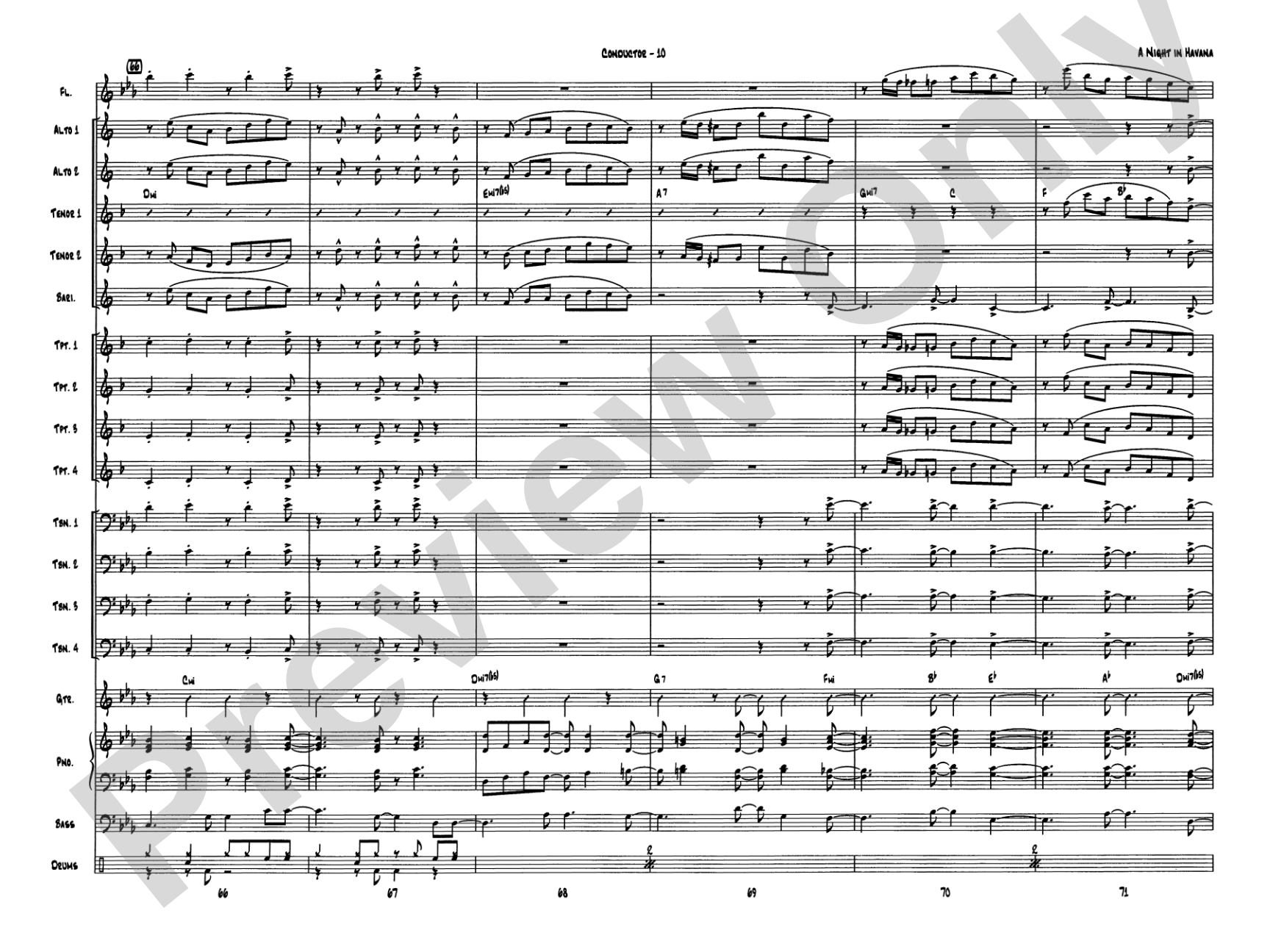 A Night in Havana: Score