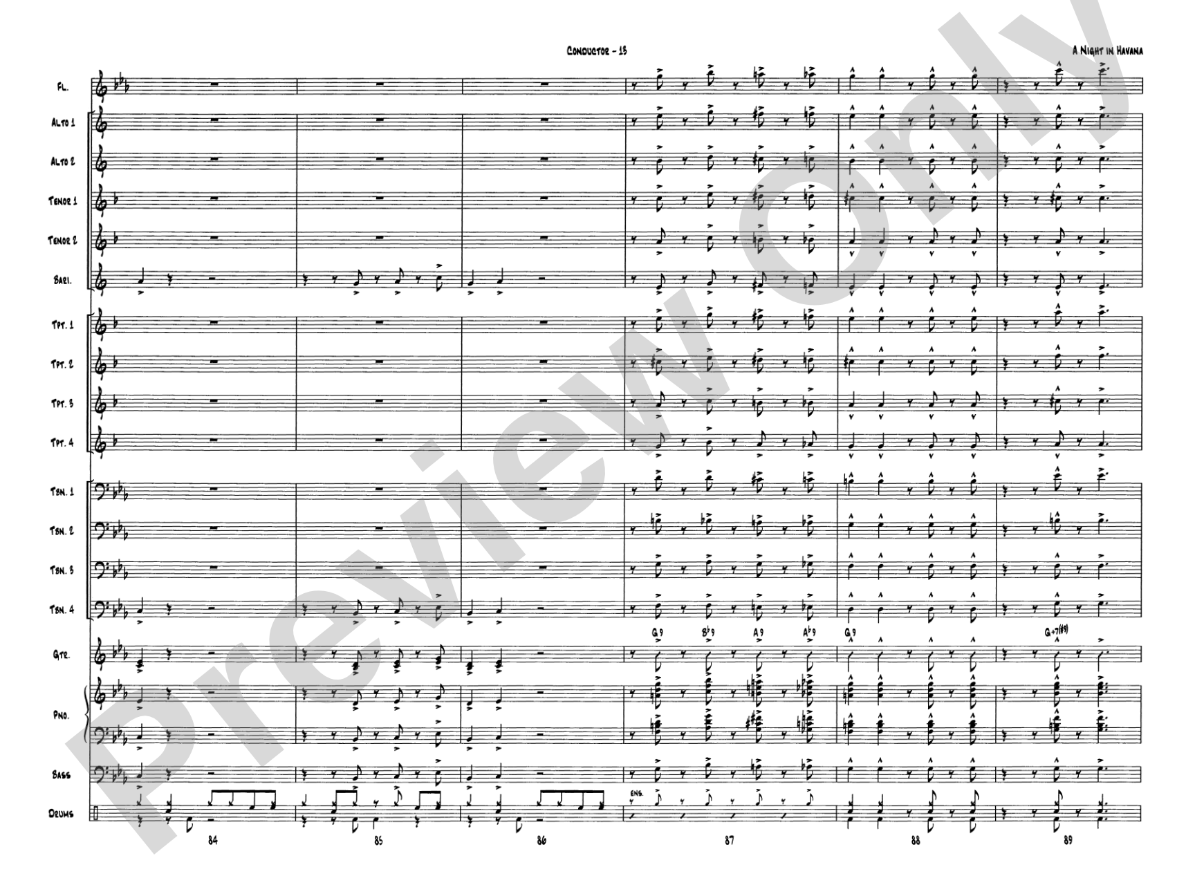 A Night in Havana: Score