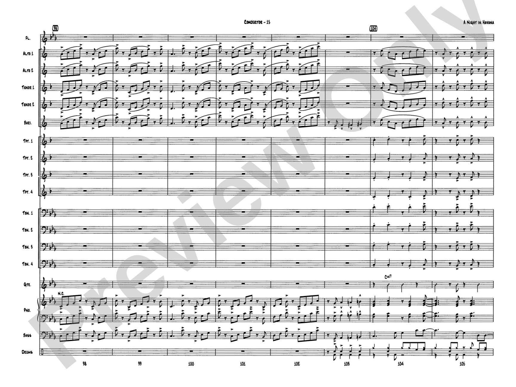 A Night in Havana: Score