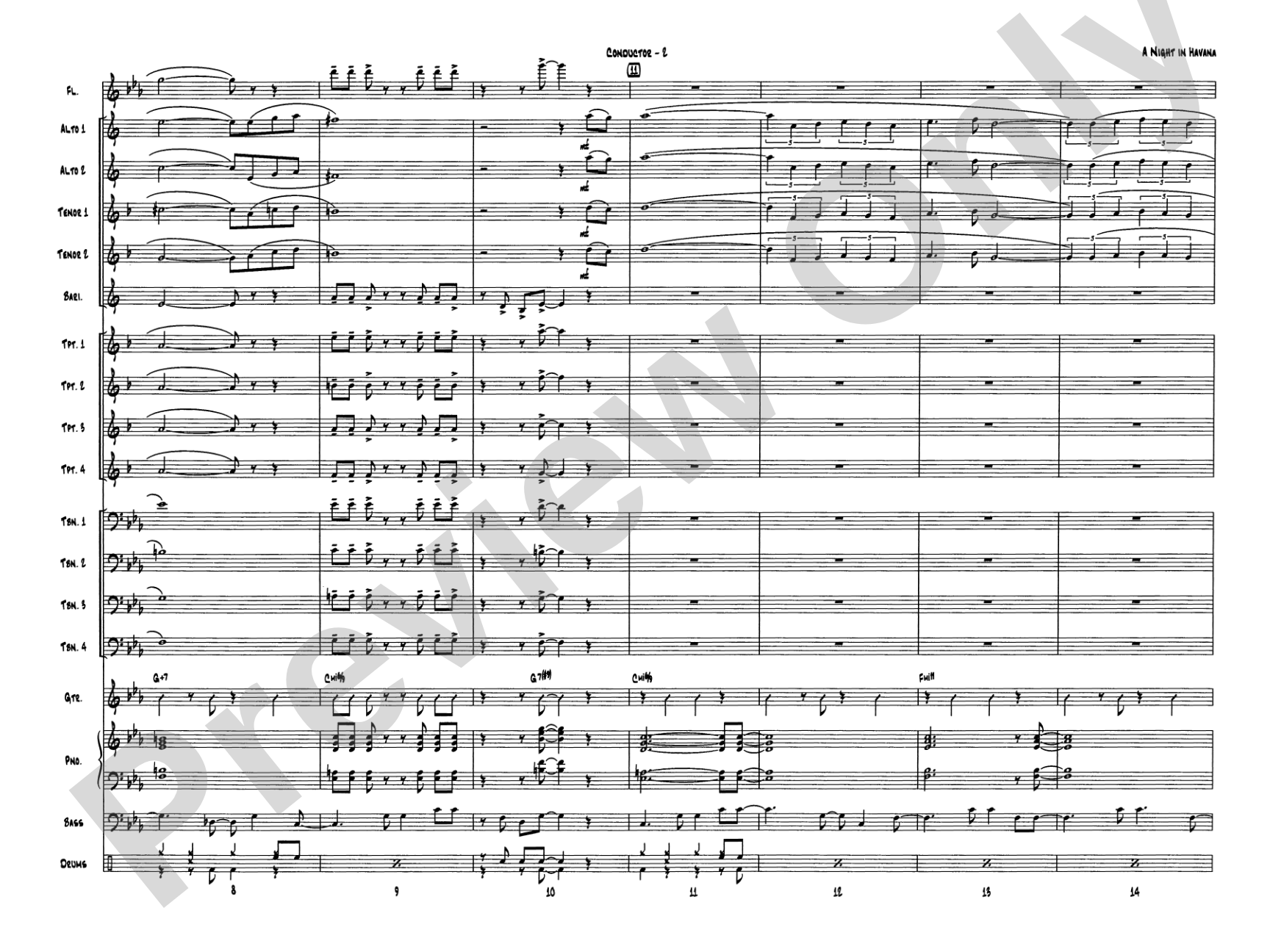 A Night in Havana: Score
