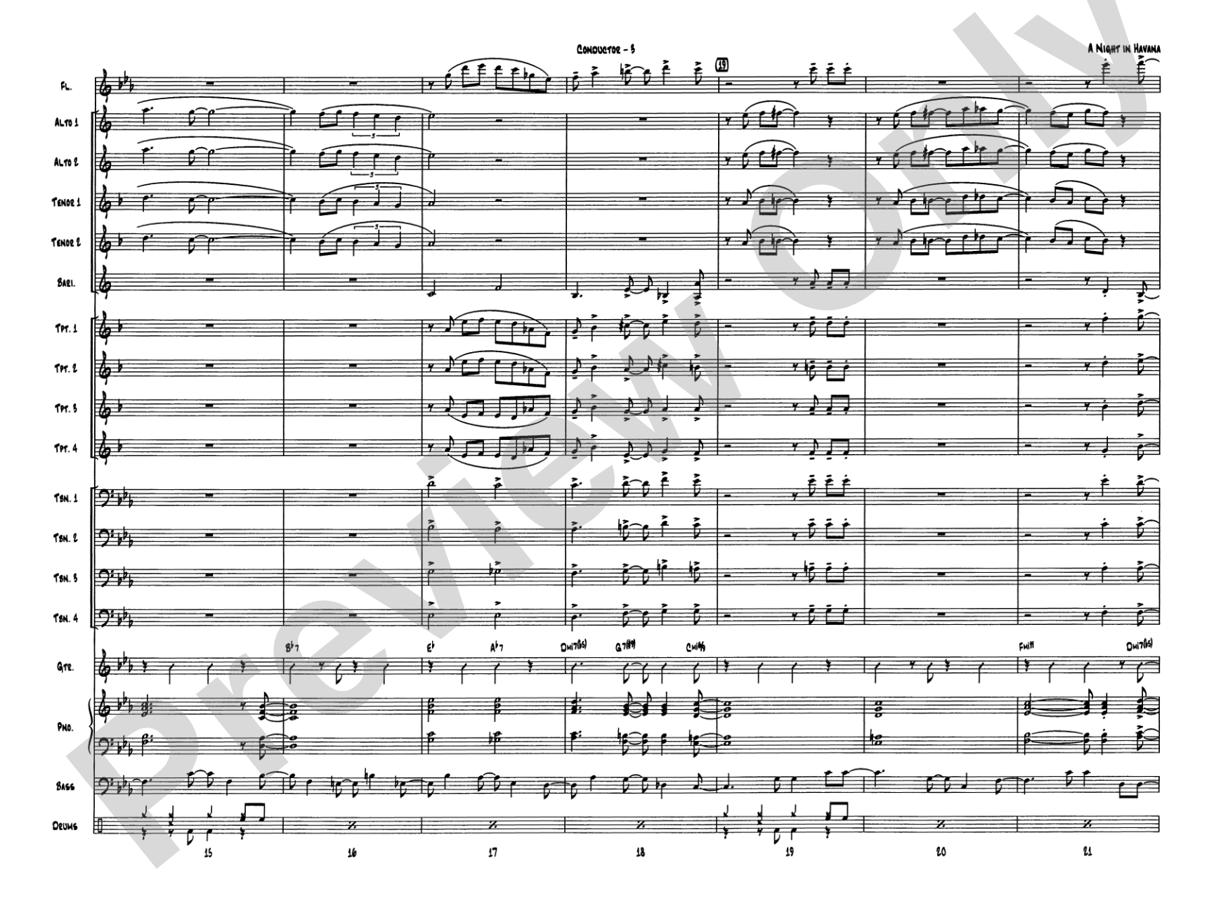 A Night in Havana: Score