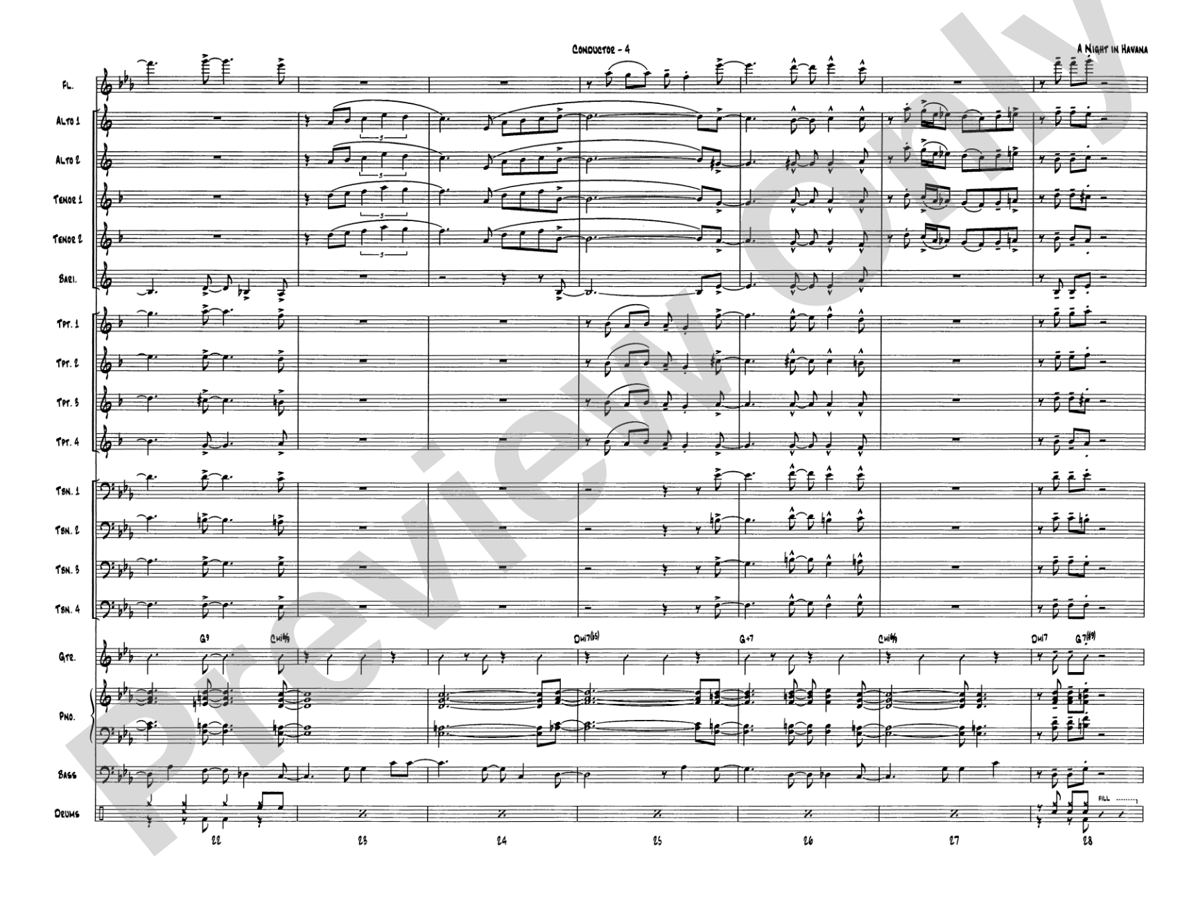 A Night in Havana: Score