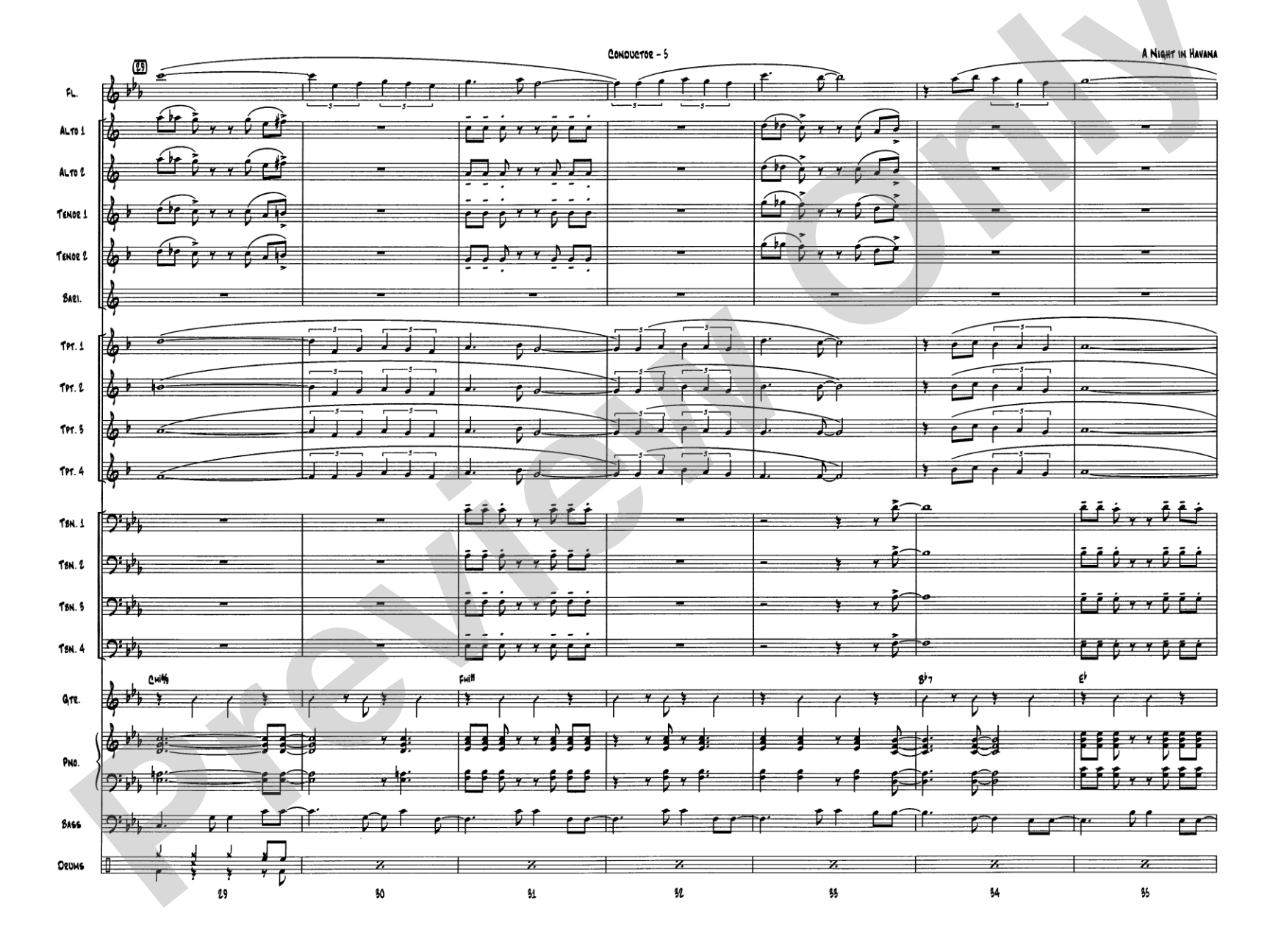 A Night in Havana: Score