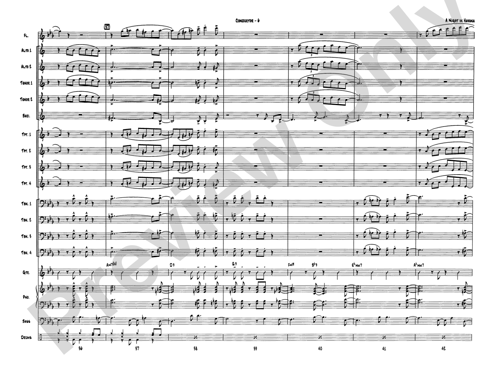A Night in Havana: Score